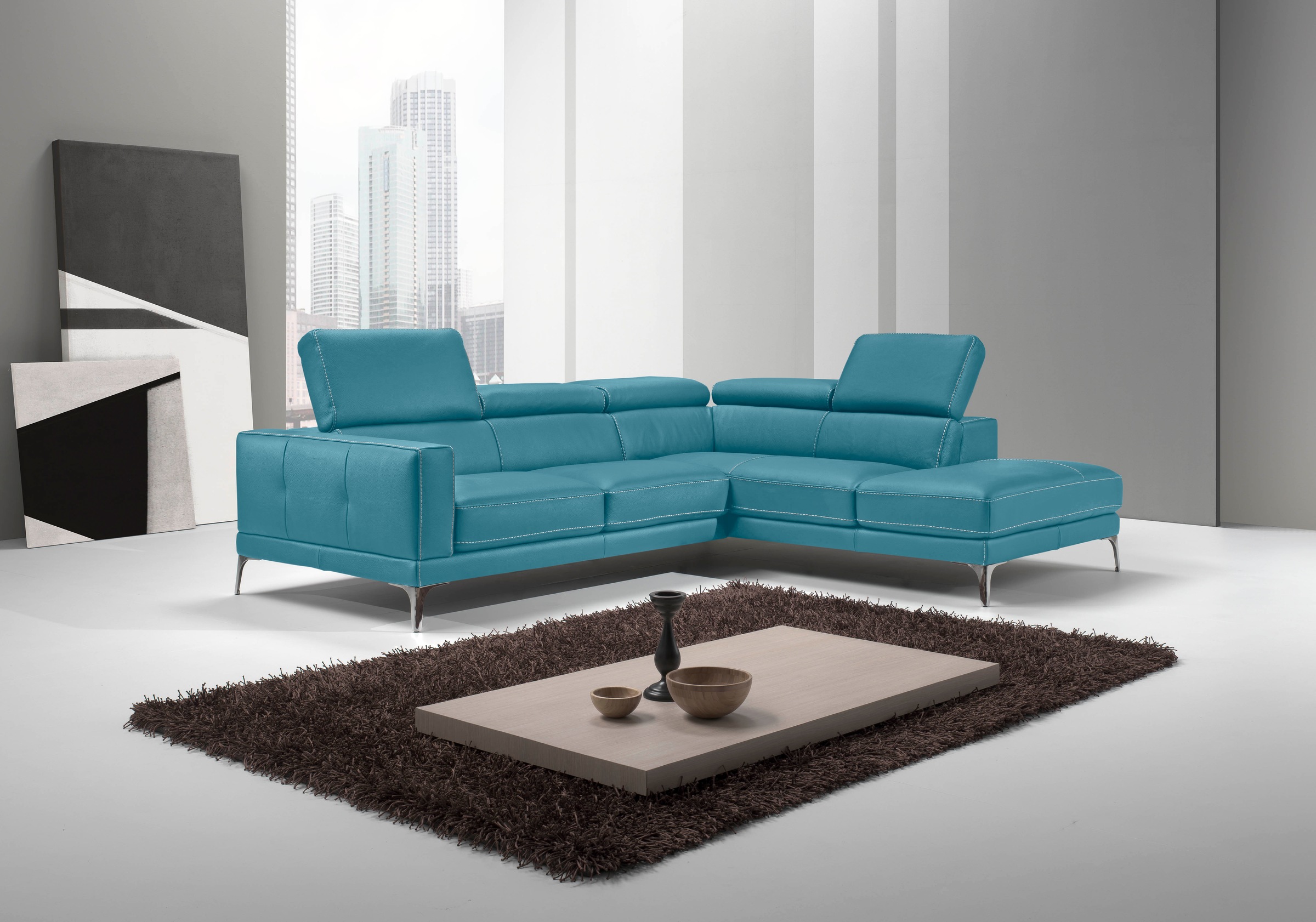 Image of Egoitaliano Ecksofa "Claudie, Designsofa mit extrakomfortablem Sitzkomfort, L-Form" Inkl. Kopfteilverstellung, L-Form
