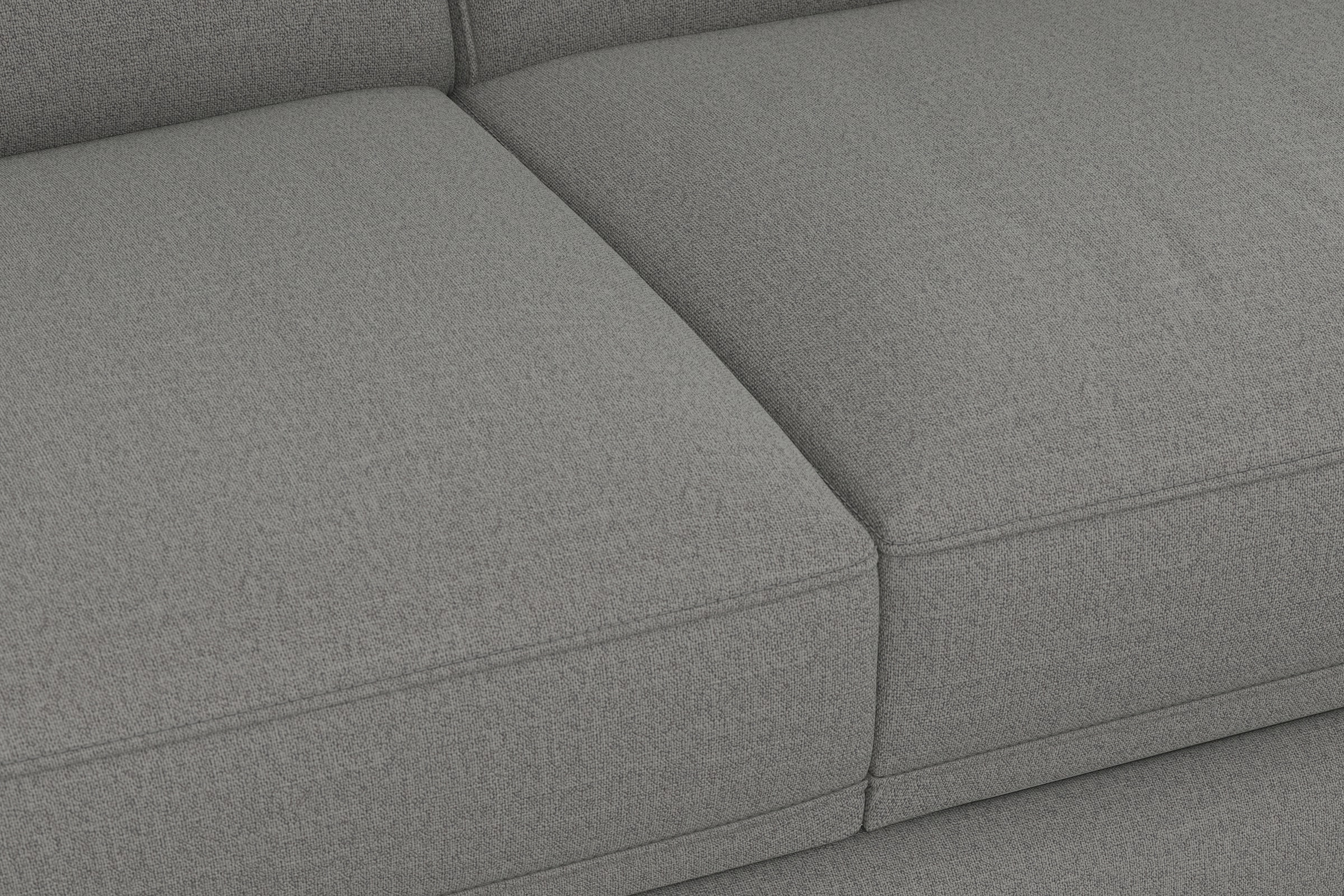 sit&more Canapé d'angle »Dundee L-Form« mit Federkern und Massivholzfüssen, wahlweise mit Kopfteilverstellung