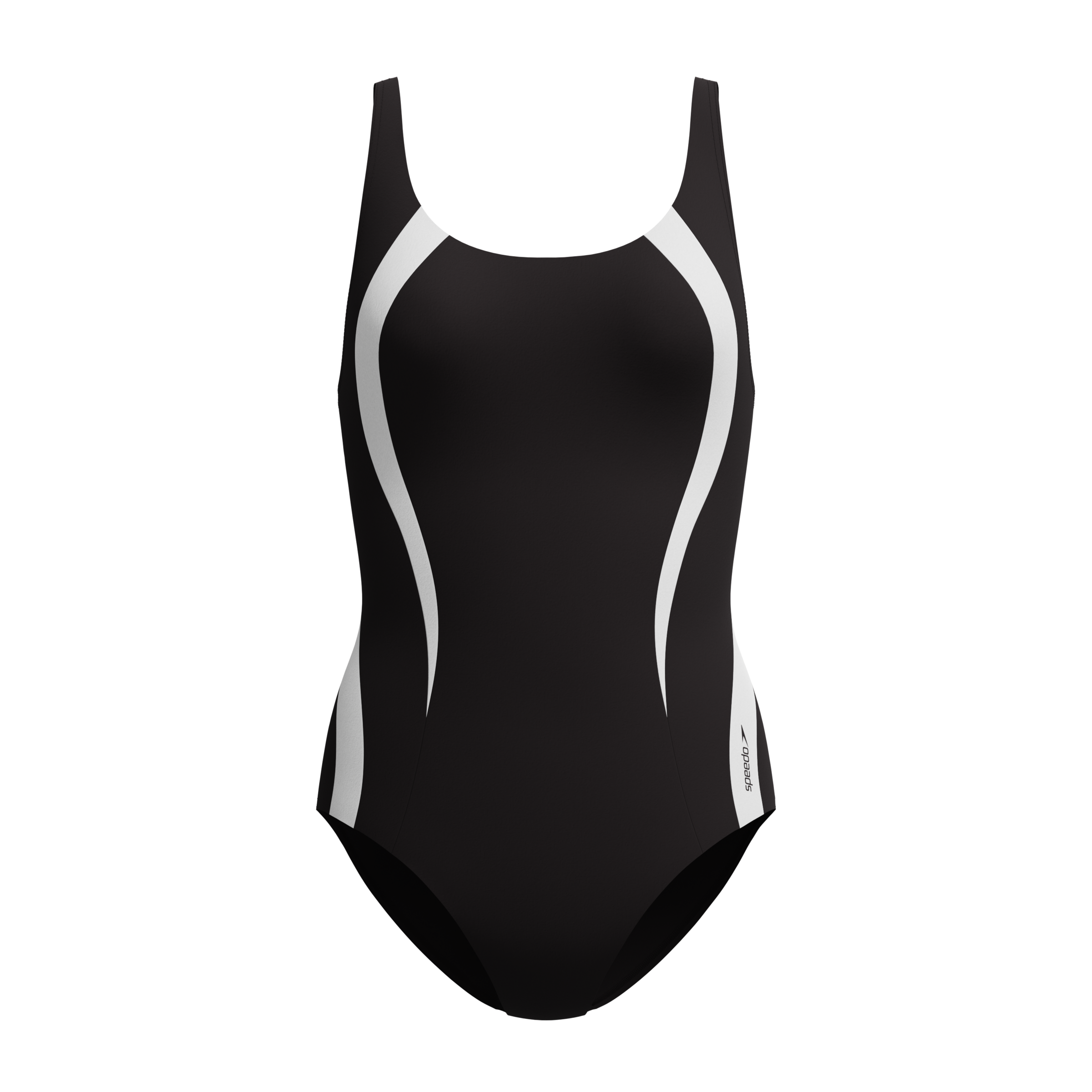 Image of Speedo Badeanzug "QUANTUM CONTOUR 1PC BLK/WHT"