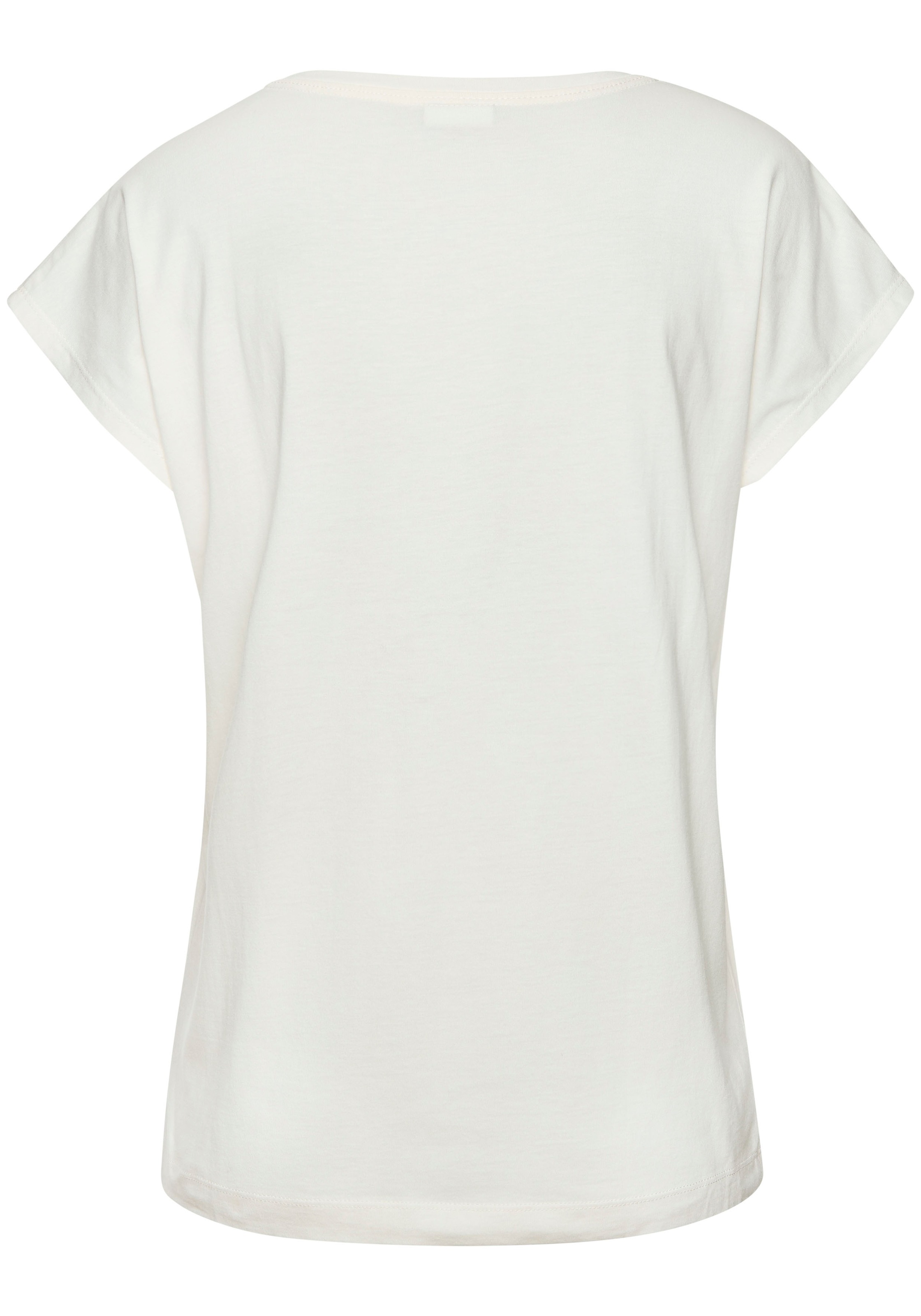 LASCANA Pyjamaoberteil, mit Folienprint