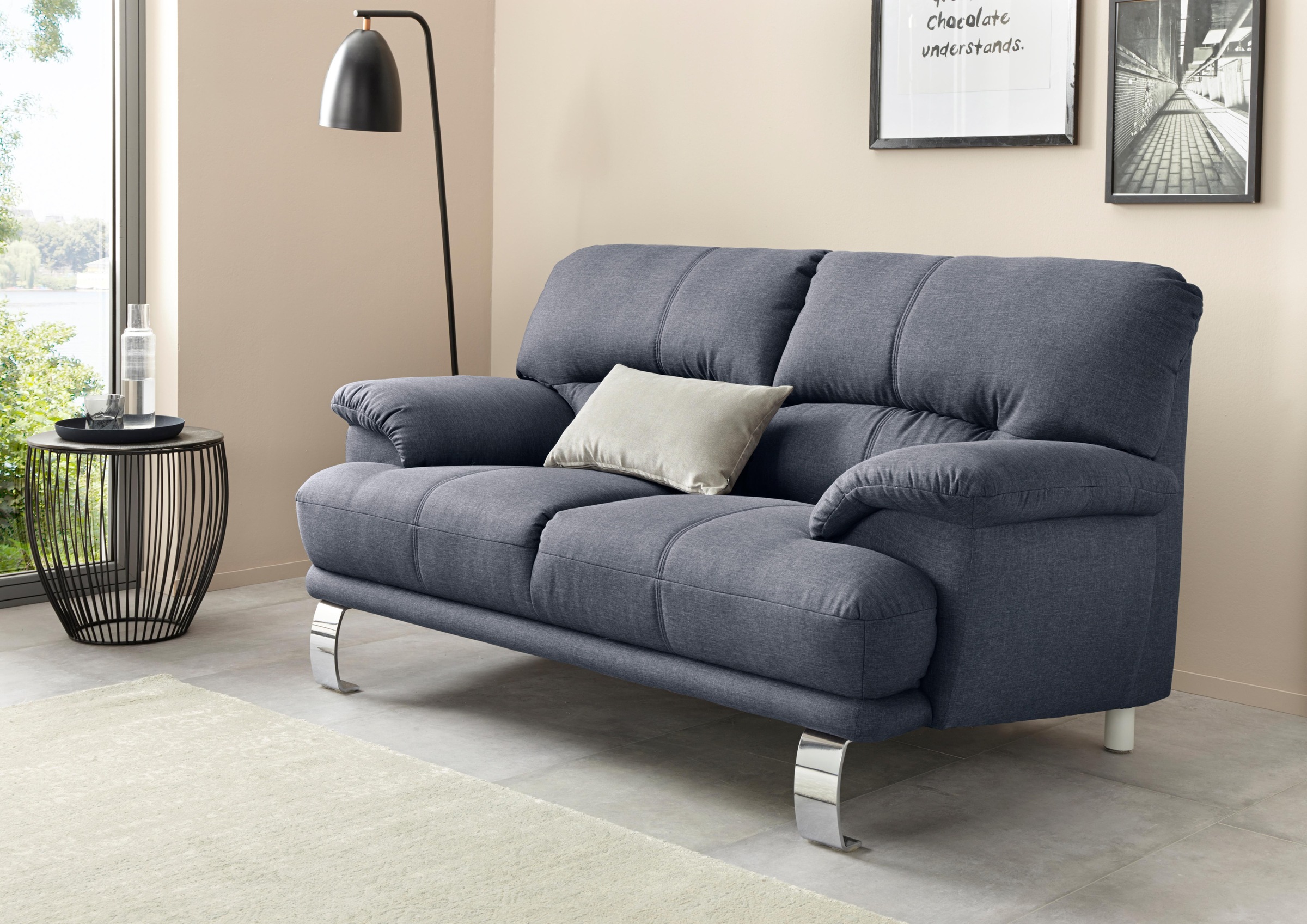 TRENDMANUFAKTUR 2-Sitzer »Cecilia II, mit italienischem Design, tollen Details«, und tollem Sitzkomfort
