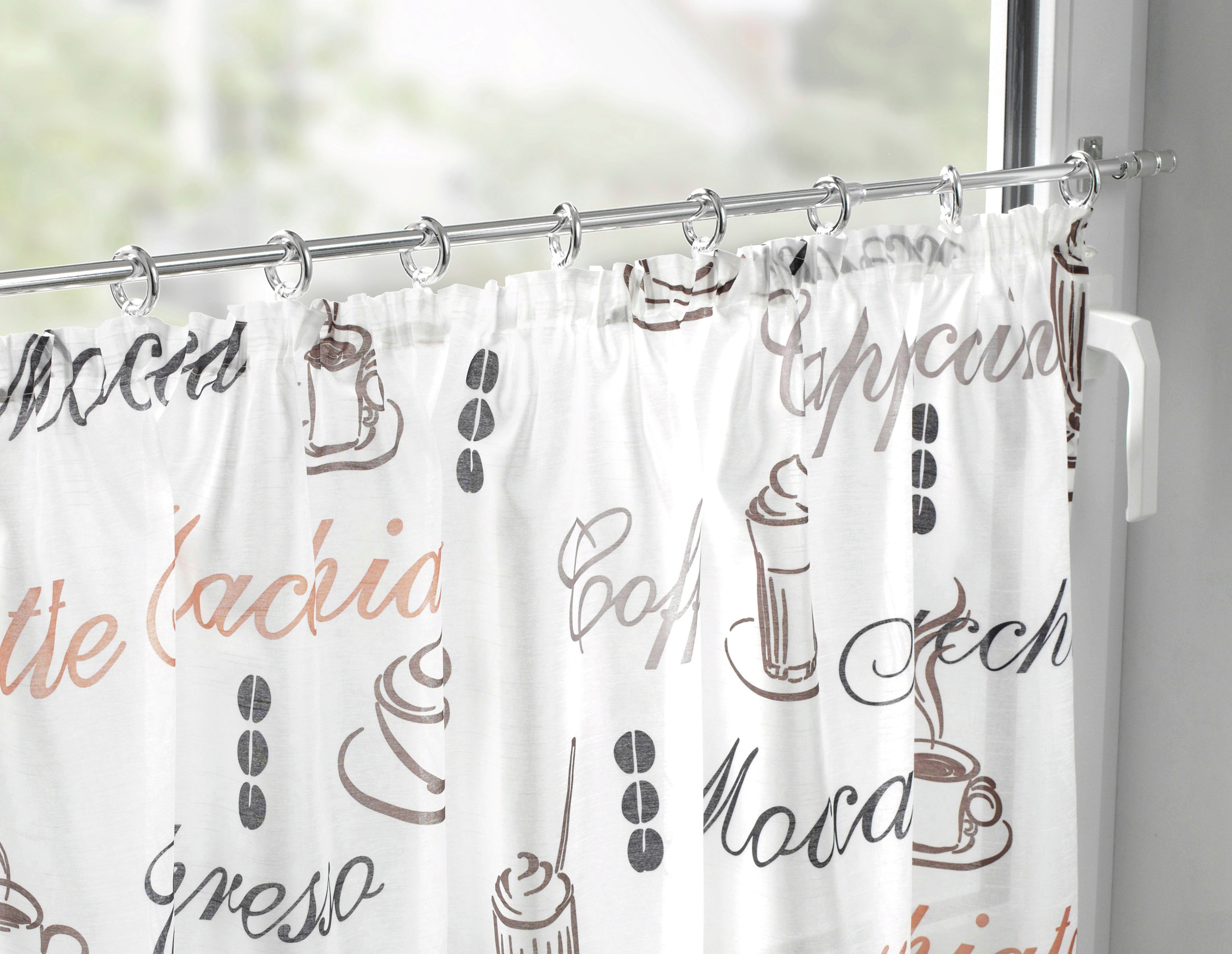 GARDINIA Faltenclip »Gardinenhaken Kunststoff« Zubehör Vitragestangen/Caféhausstangen