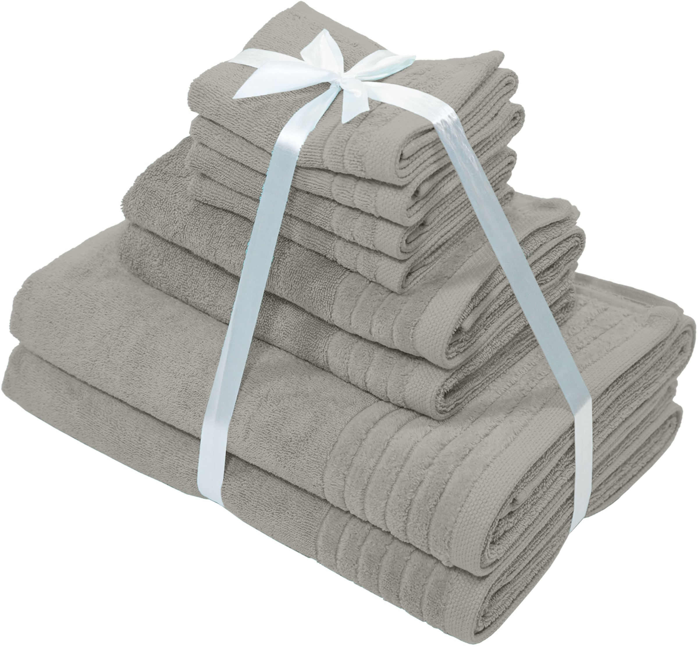 my home Set de serviettes »Sanremo Premium, Premium Handtücher, 600 gr/m², dicke Qualität« Set 8 cuis Frottee Duschtücher, Handtücher, Seiftücher, 100% Baumwolle, 5 Jahre Garantie