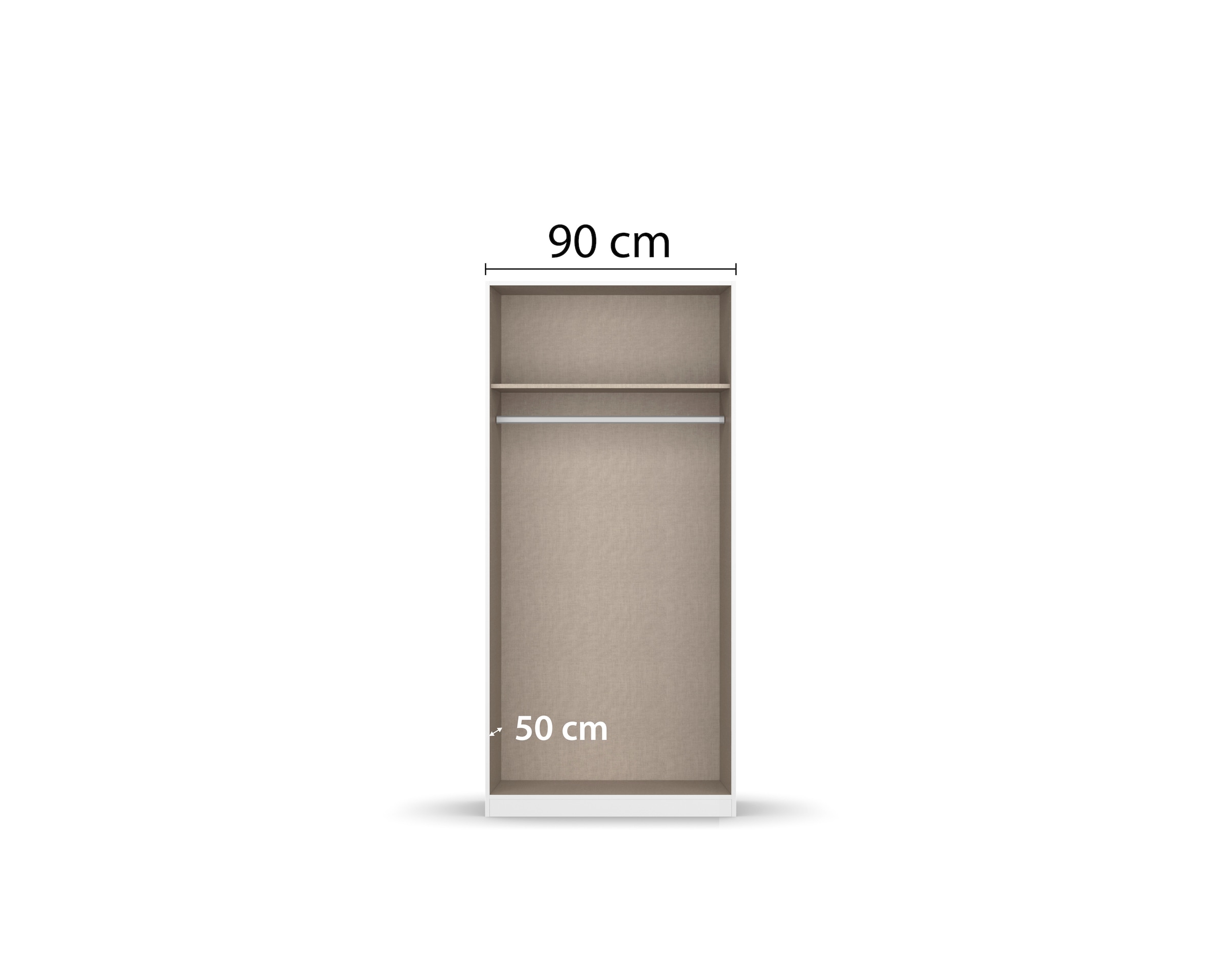 GOODproduct Kleiderschrank »Mehrzweckschrank Aktenschrank Möbel Mietswohnung Schlafzimmer MARLENE« 3 verschiedene Ausstattungen BASIC/CLASSIC/PREMIUM (inkl. SOFT-CLOSE),  in 3 Breiten 91/136/181 cm im Landhaus-Stil MADE IN GERMANY