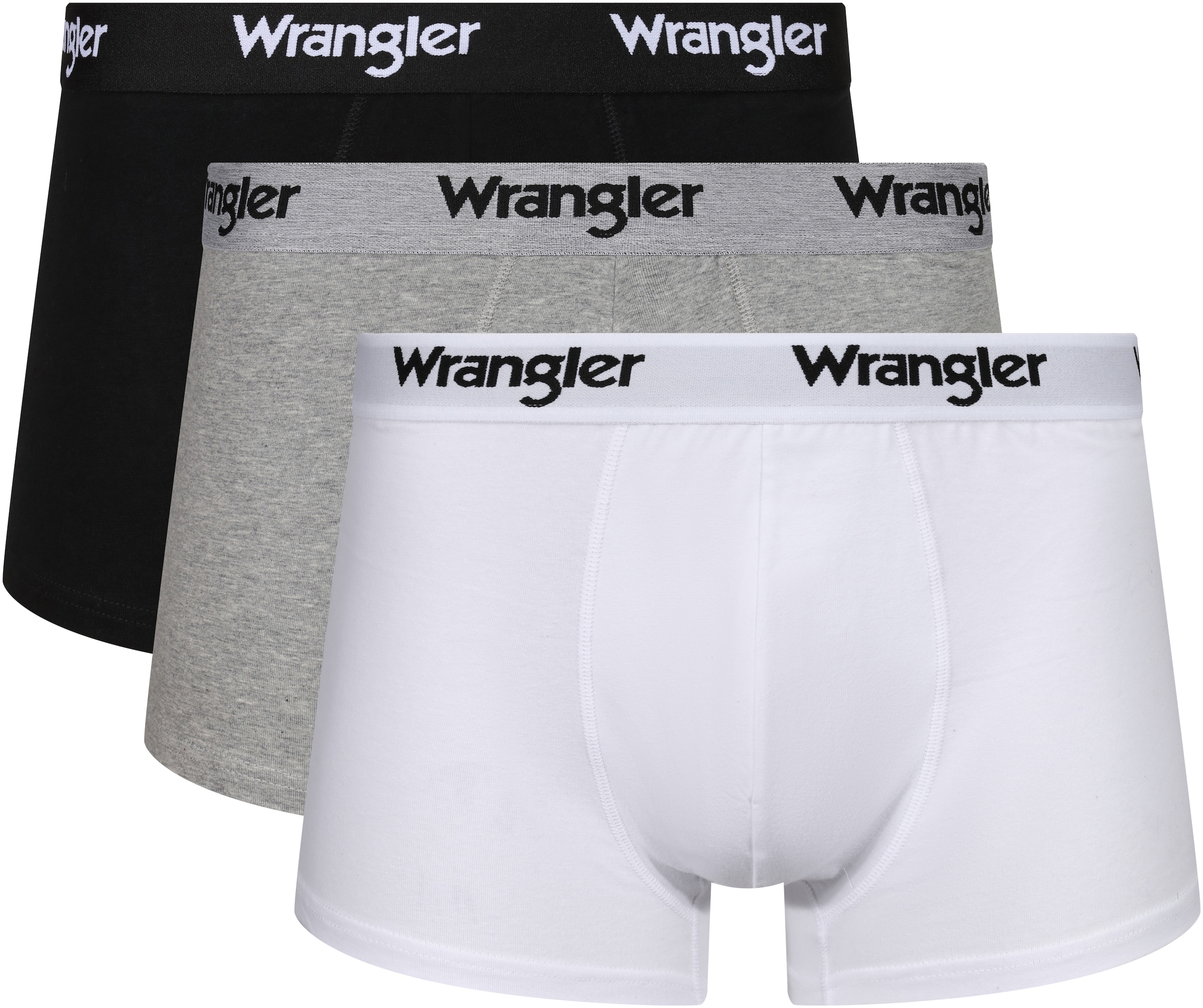 Wrangler Boxer »MASSON«, (3er Pack), dehnbarer, elastischer Logobund