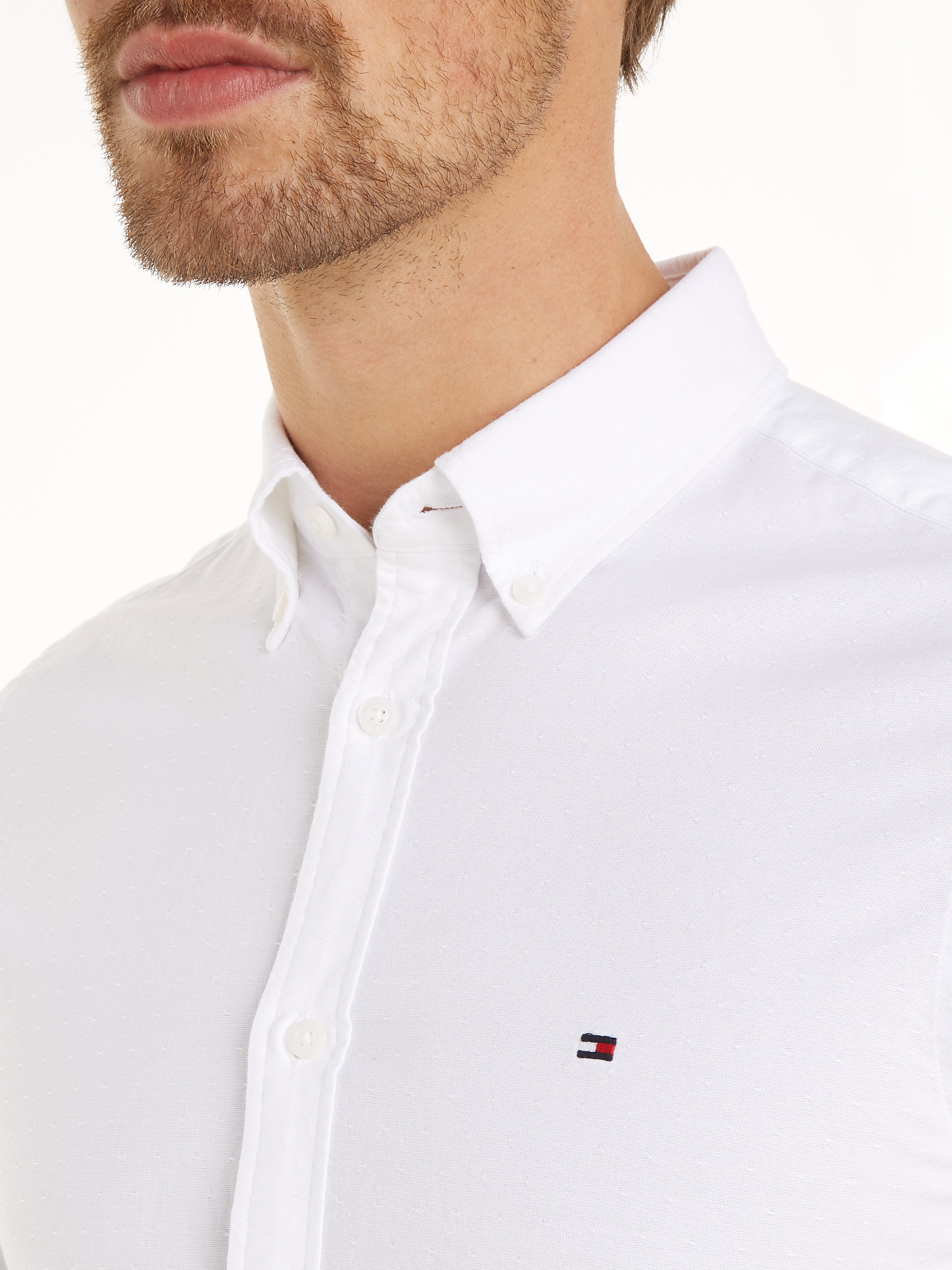 Tommy Hilfiger Chemise à manches longues »OXFORD DOBBY Slim Fit SHIRT«