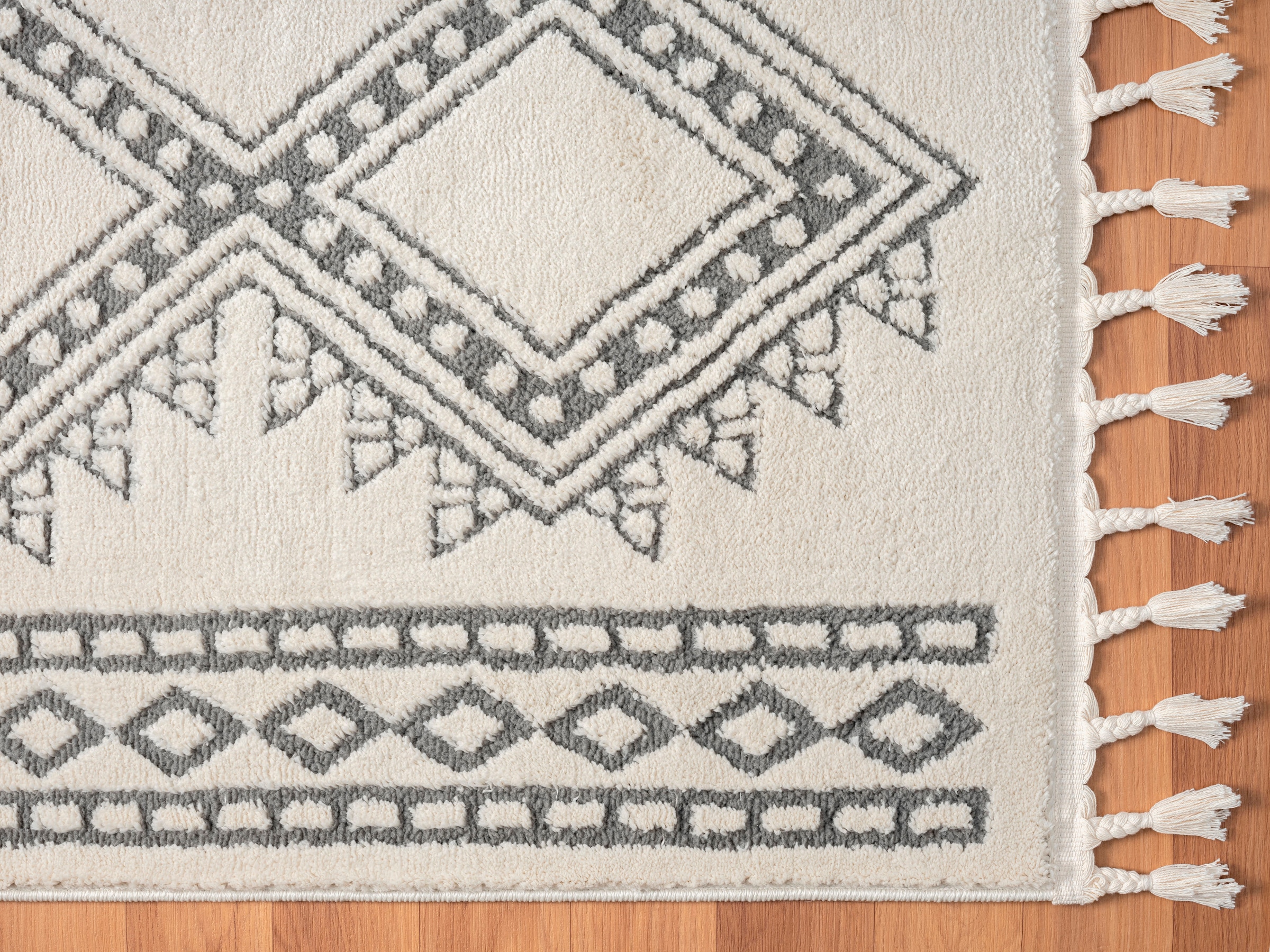 Myflair Möbel & Accessoires Hochflor-Teppich »Moroccan Tradition Lagerräumung«, rechteckig, 24 mm Höhe, modern, marokkanisches Design, flauschig weich durch Hochflor