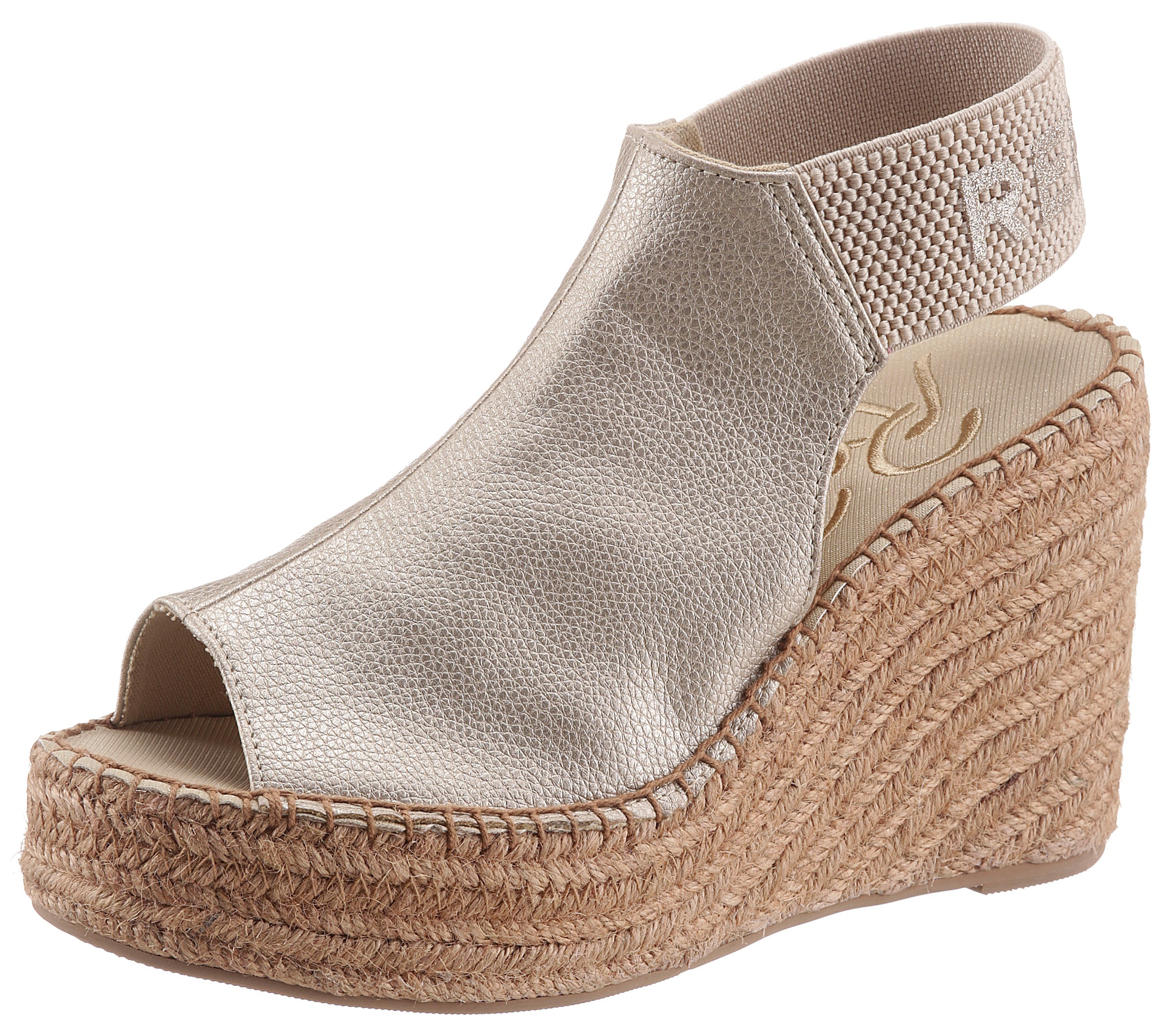 Image of Replay Sandalette "Tyne", Sommerschuh, Sandale, Keilabsatz, mit Glitzerlogo an der Ferse