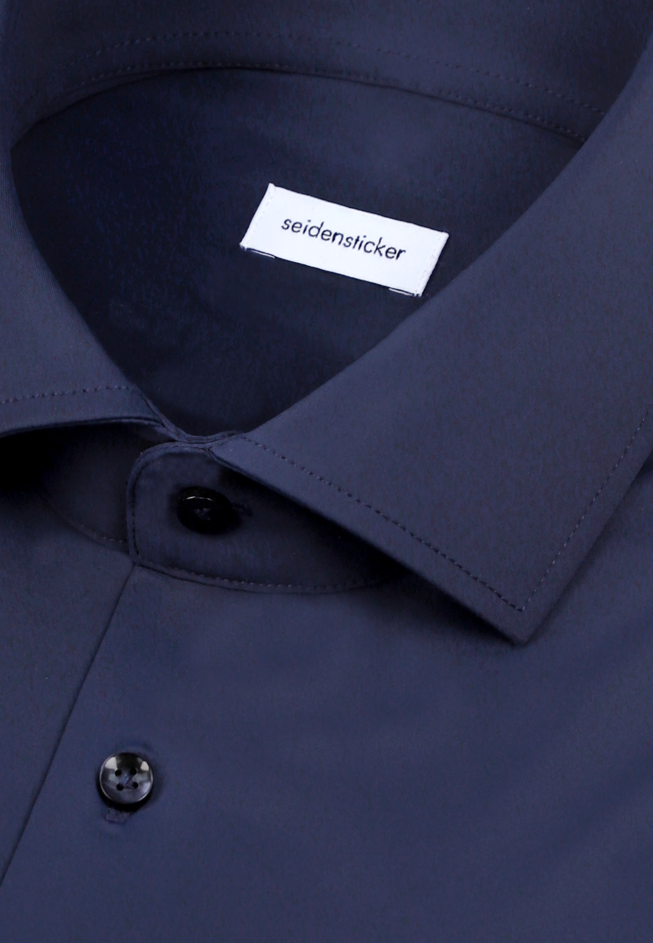seidensticker Chemise d'affaires »Schwarze Rose« col Kent 1/1 slim uni