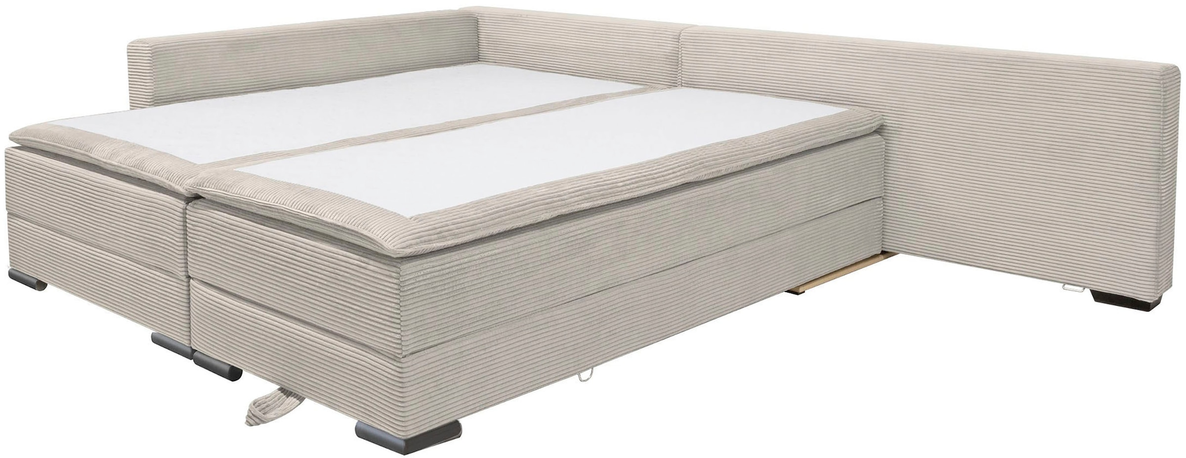 INOSIGN Ecksofa »Night & Day L-Form mit Dauer-Schlaffunktion, Cord-Bezug!« inklusive Bettfunktion und Bettkasten