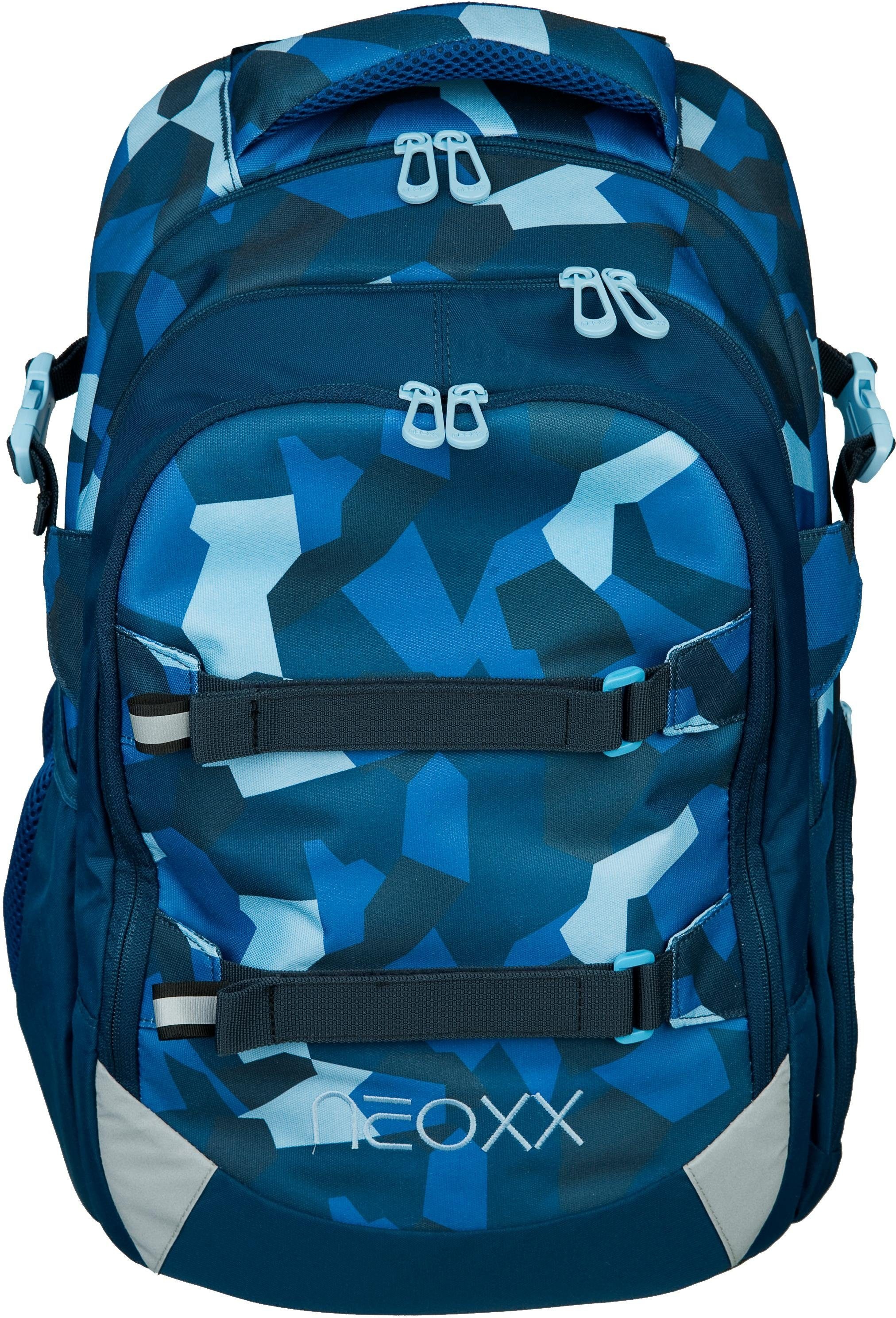 Image of neoxx Schulrucksack »Active, Camo Nation«, reflektierende Details, aus recycelten PET-Flaschen bei Ackermann Versand Schweiz