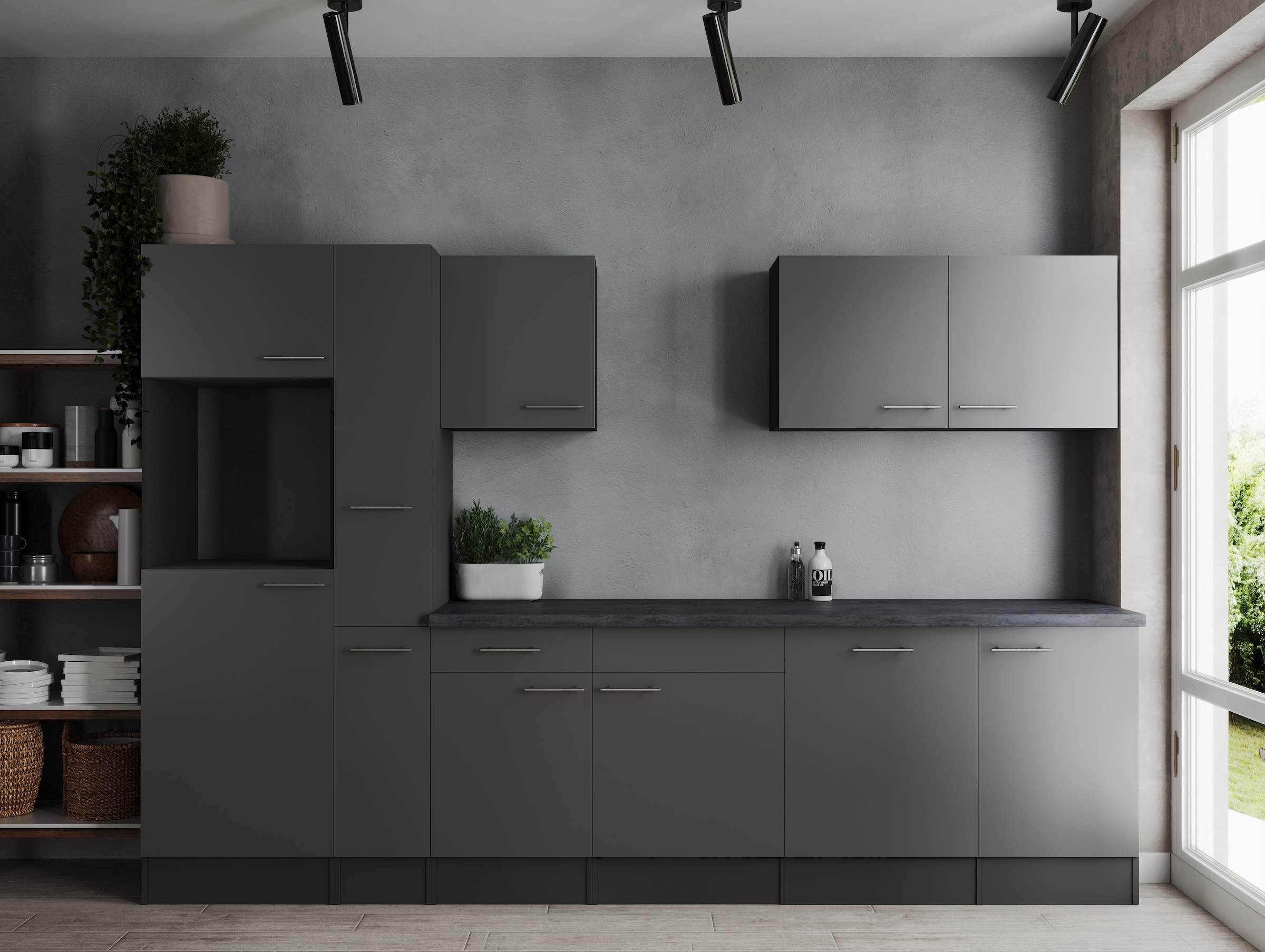 RESPEKTA Kitchenette »Oliver« largeur 310 cm, hauteur de travail 90 cm, configuration exclusive pour OTTO