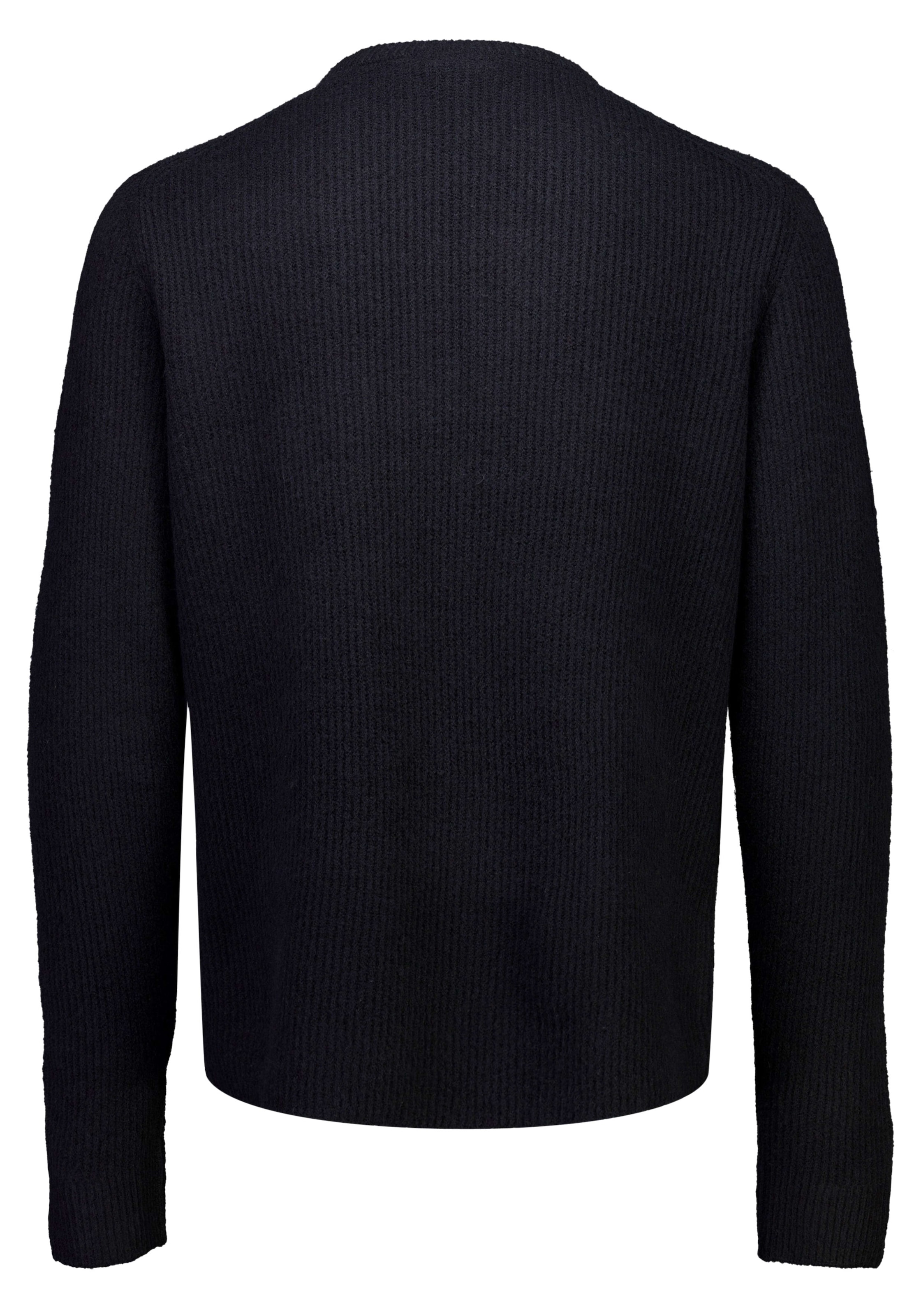 LINDBERGH Strickpullover Winterpullover mit Wolle und Stretch / Meliert