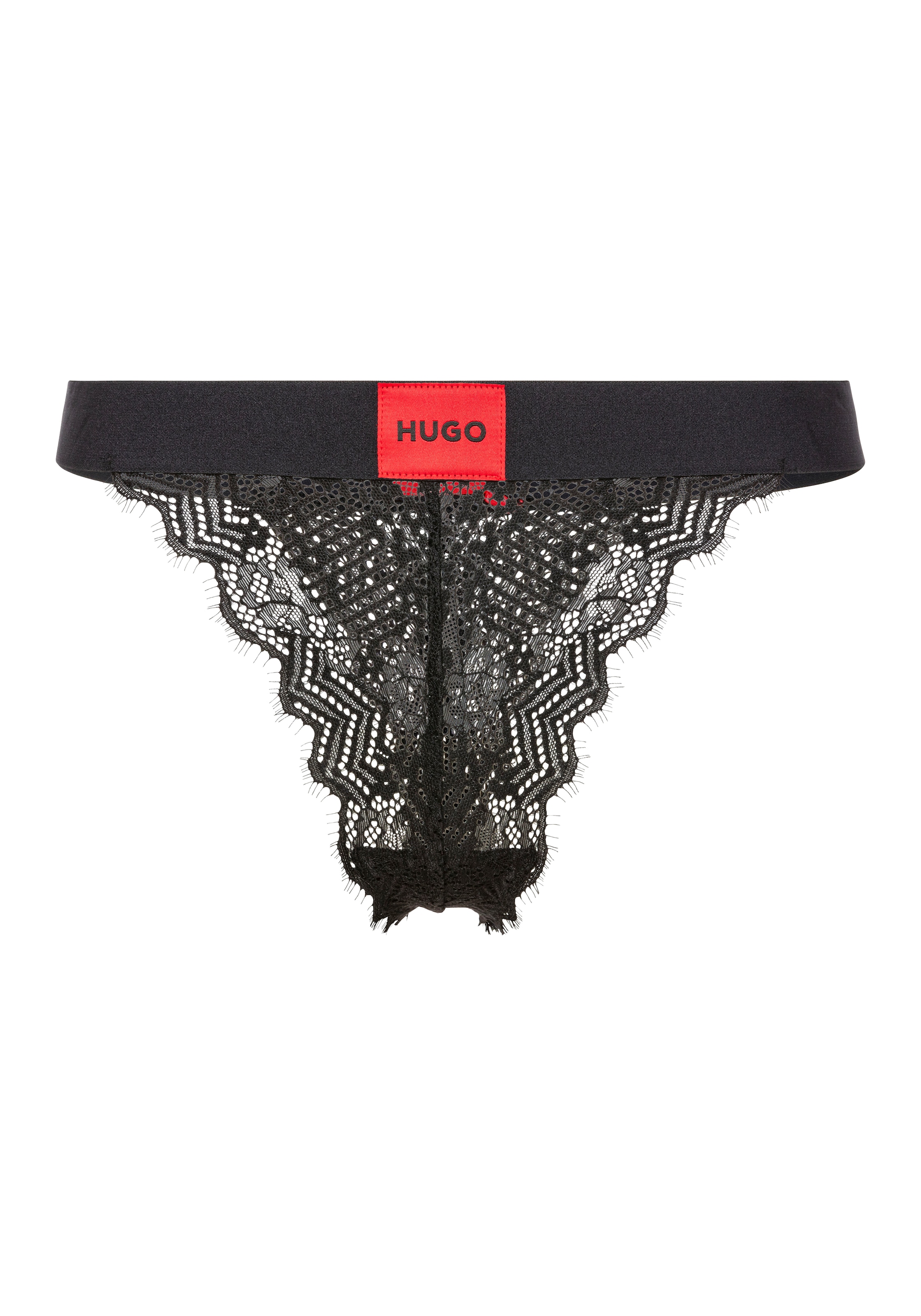 HUGO Underwear String »STRING RL LACE«, mit Logoschriftzug auf dem Bund