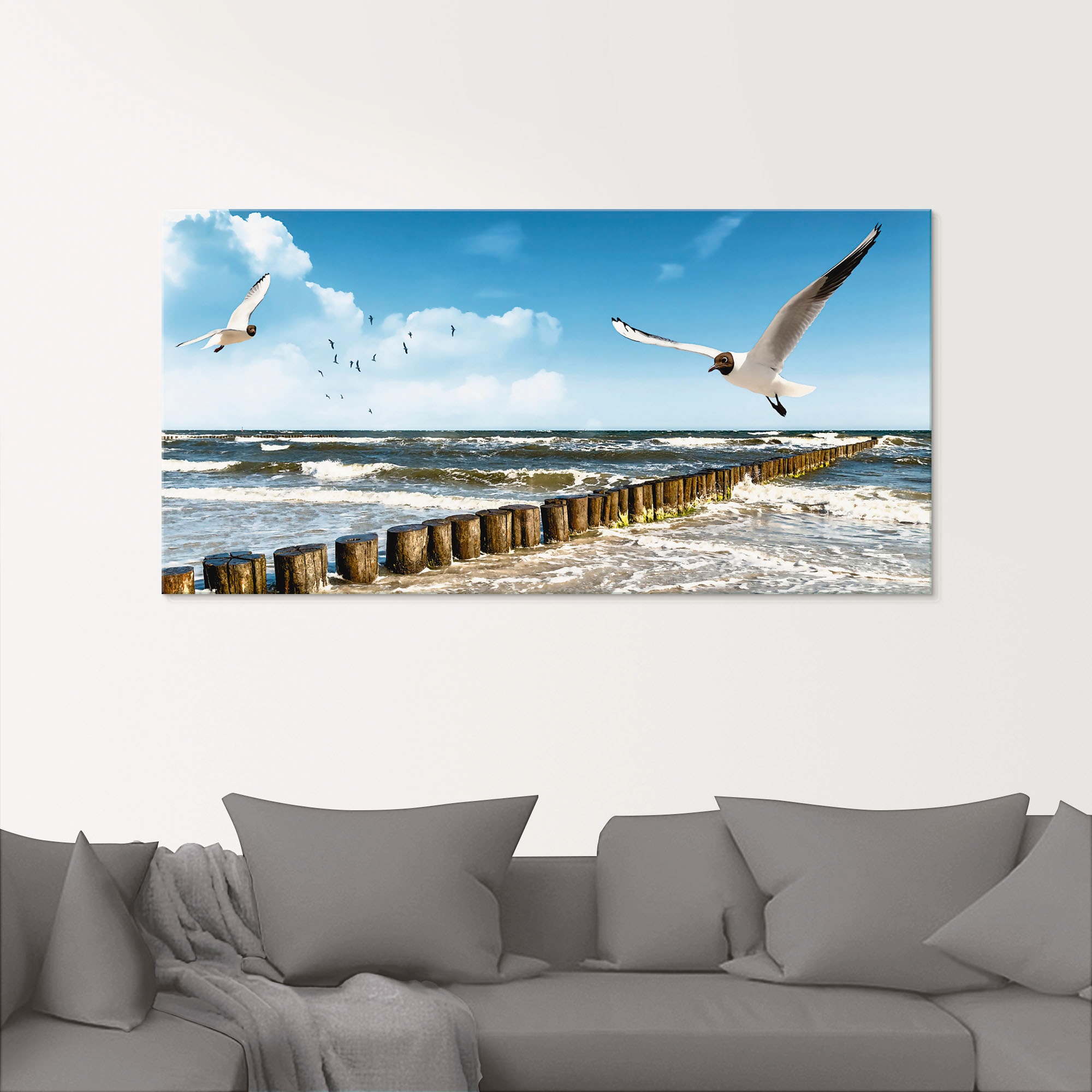 Artland Glasbild »Ostsee«, Gewässer, (1 St.), in verschiedenen Grössen