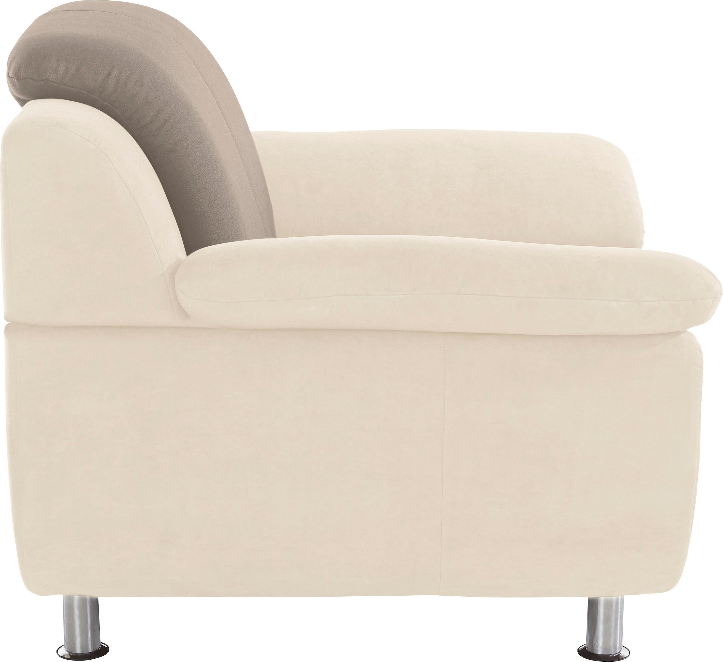 TRENDMANUFAKTUR Sessel »Rondo 3, Loungesessel, Breite 121cm« wahlweise mit komfortablem Federkern, mit extra breiten Armlehnen
