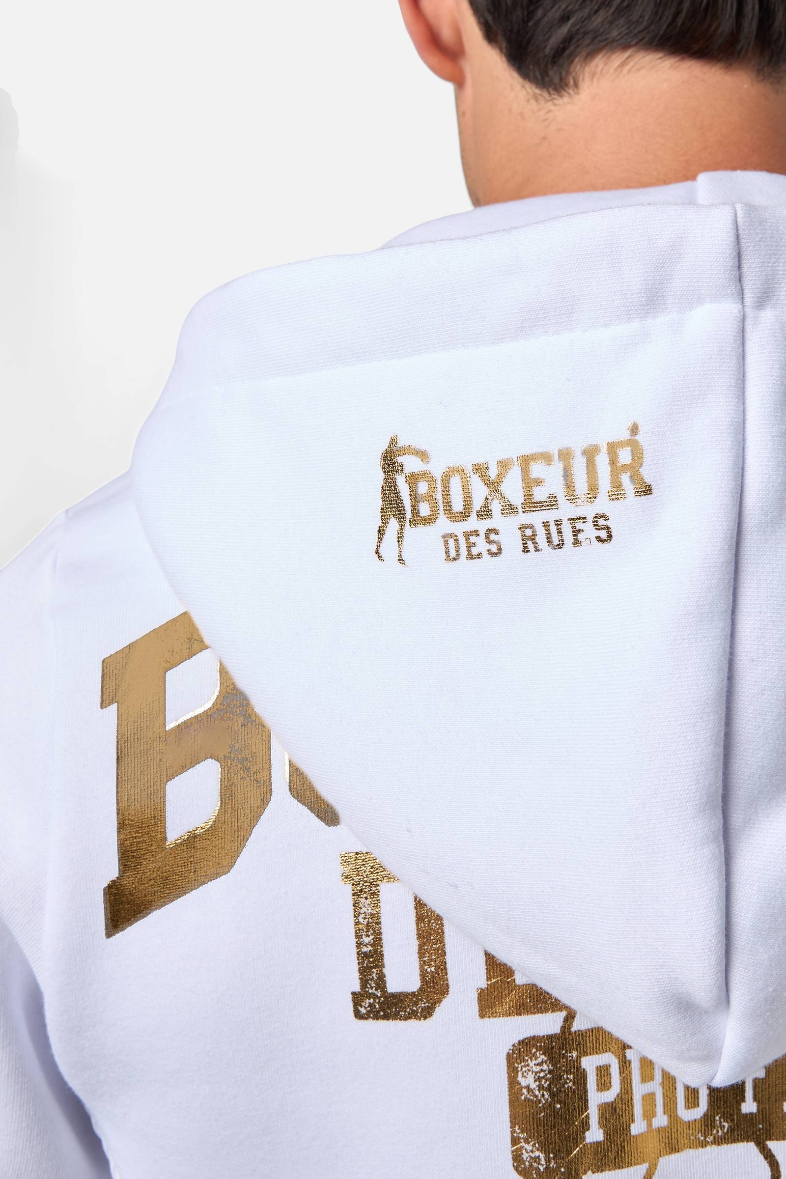 BOXEUR DES RUES Kapuzensweatjacke »BOXEUR DES RUES Kapuzenpullover Hooded Full Zip Sweatshirt«