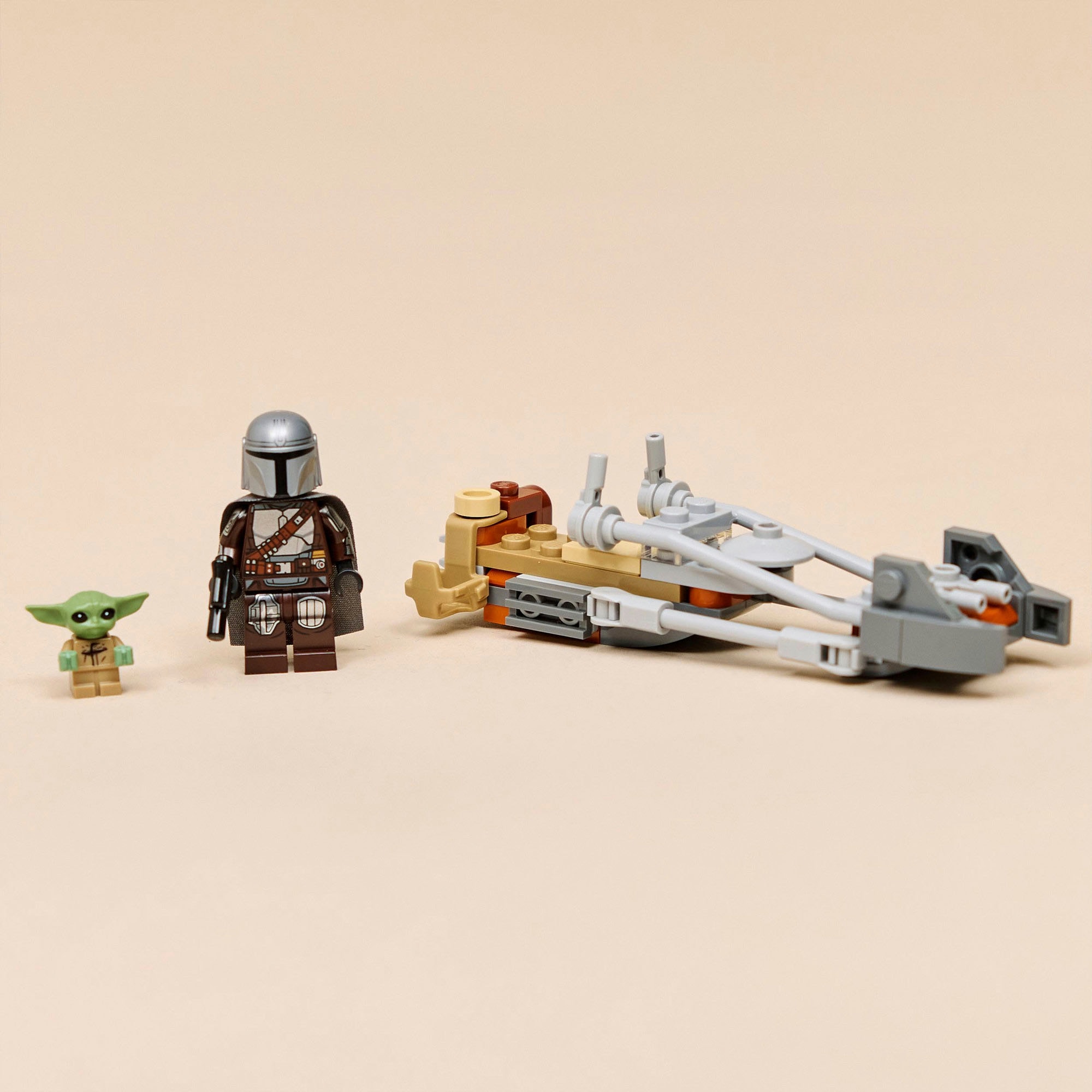 LEGO® Pions de construction »Der Mandalorianer und Grogu auf ihrem Speeder Bike (75436)« LEGO Star Wars