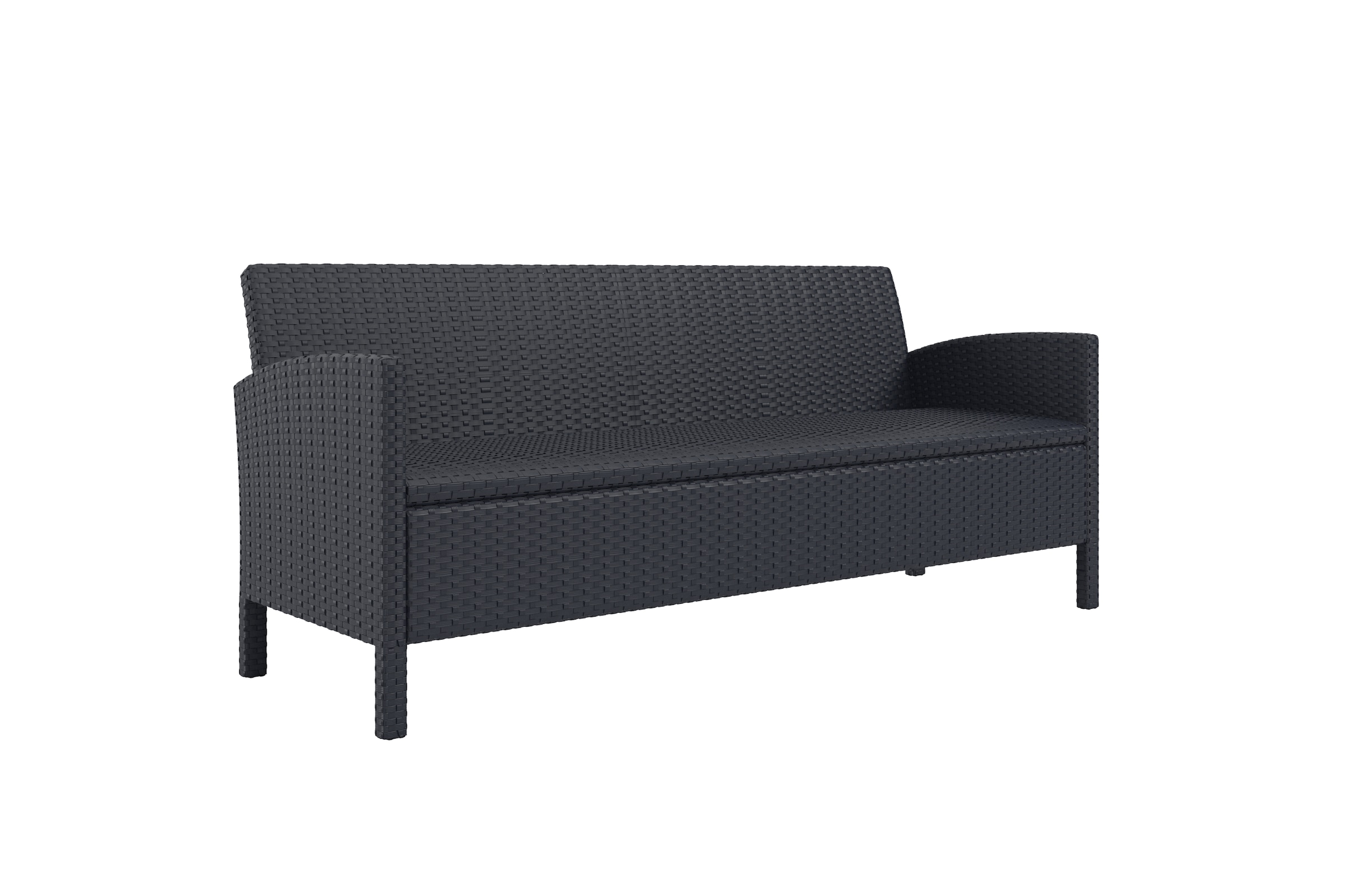 KONIFERA Gartenlounge-Set »»Brooklyn«« Set, 1x 3er Sofabank, 2 Sessel, Tisch 66x120x74 cm, inkl. Auflagen, 12 Stk. tlg. Stahl/Polyrattan