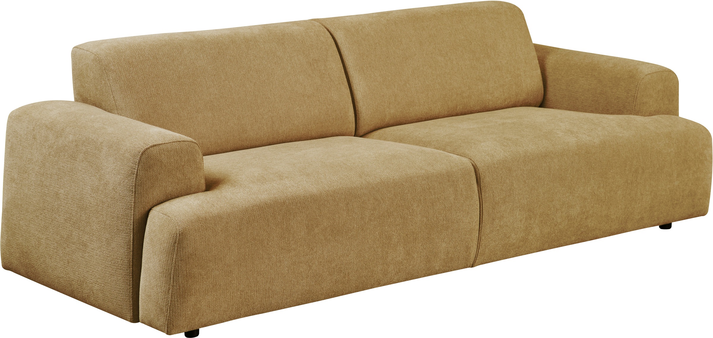 GOODproduct 2,5-places »Linkka, Breite 217 cm« en tissu chenille doux, avec suspension ondulée