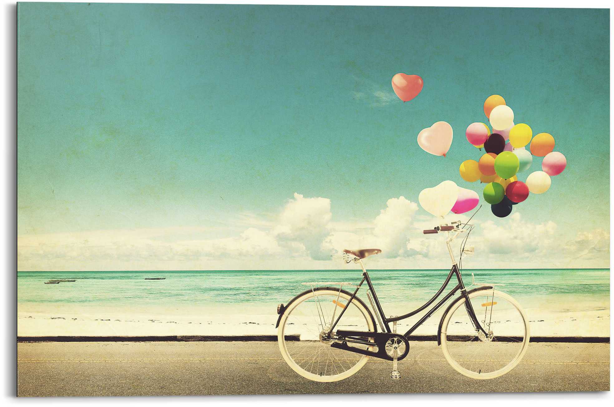 Image of Reinders! Holzbild »Deco Panel 60x90 Balloon Bike« bei Ackermann Versand Schweiz