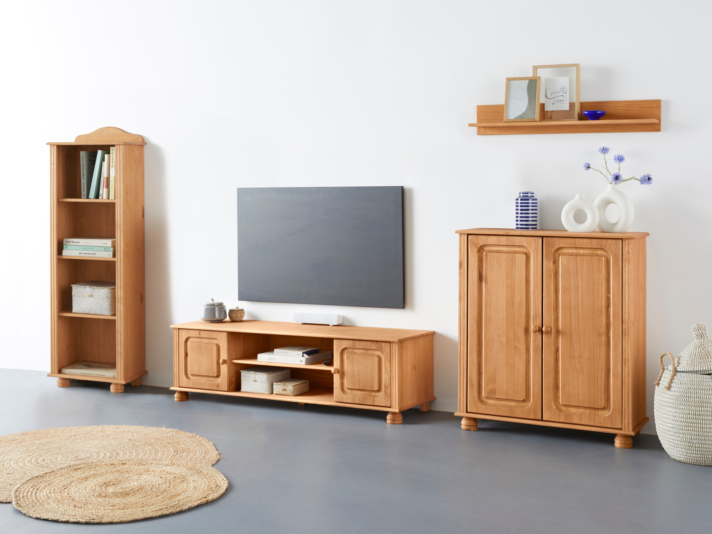 Image of GOODproduct Wohnwand "Mette" 3 Stk. tlg.