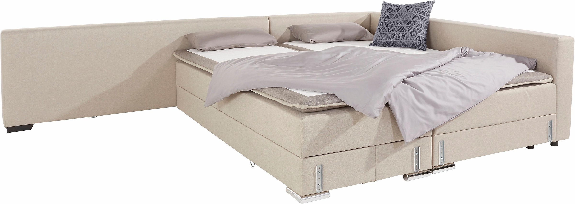 INOSIGN Ecksofa »Dream L-Form«, mit Federkern, mit Bettfunktion und Bettkasten