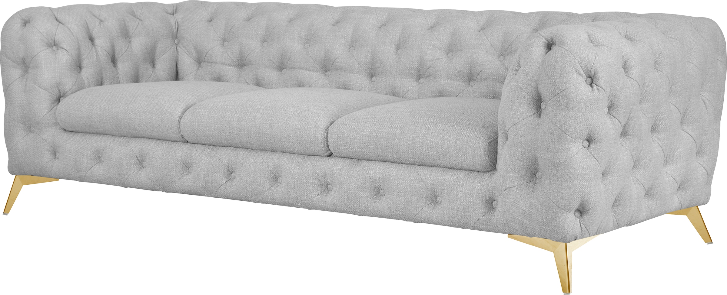 Home affaire Canapé Chesterfield »Glynis« aufwändige Knopfheftung, moderne Chesterfield Optik, Fussfarbe wählbar