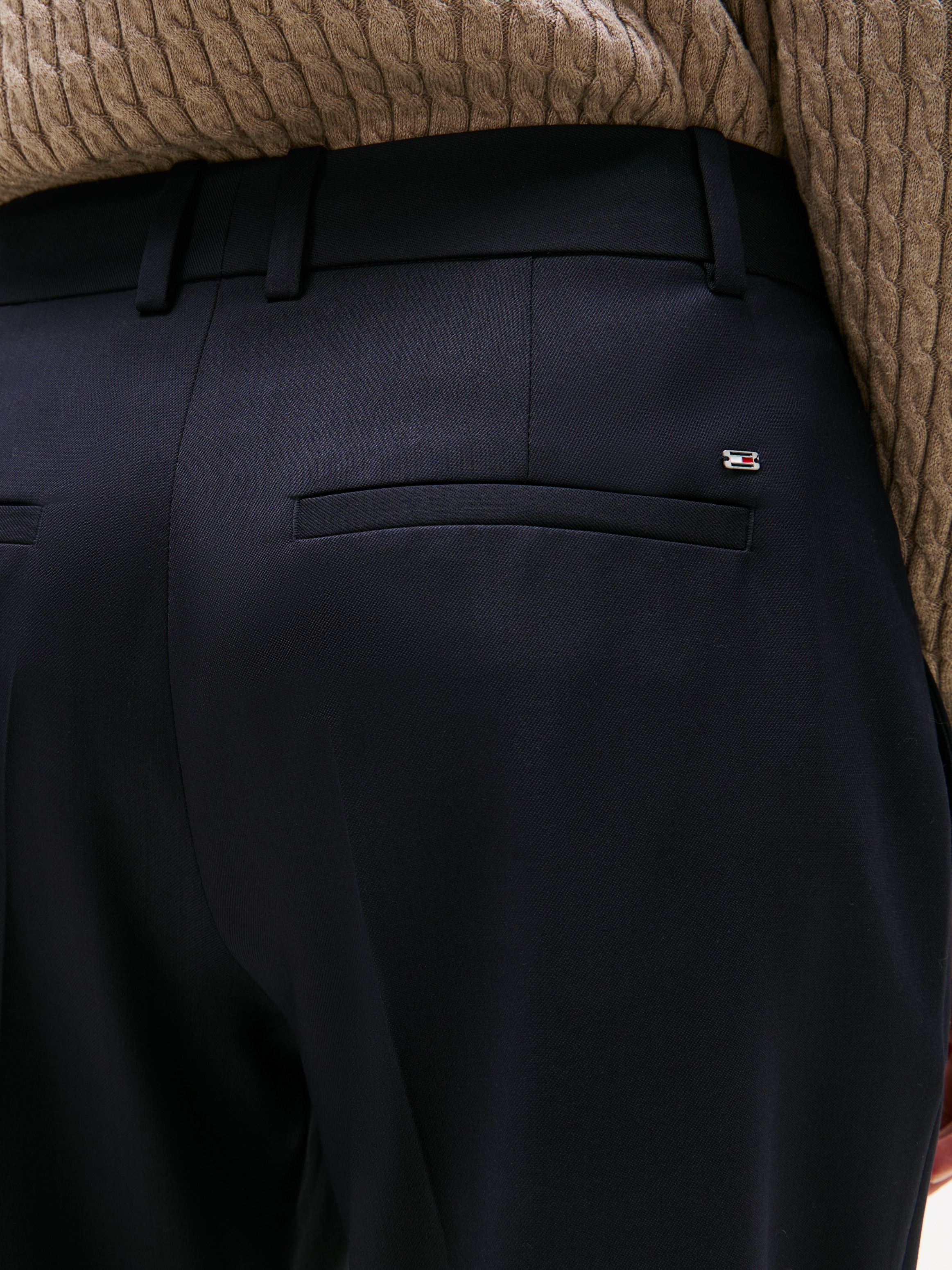 Tommy Hilfiger Anzughose »TIMELESS WOOL SLIM STRT PANT«, mit Wolle