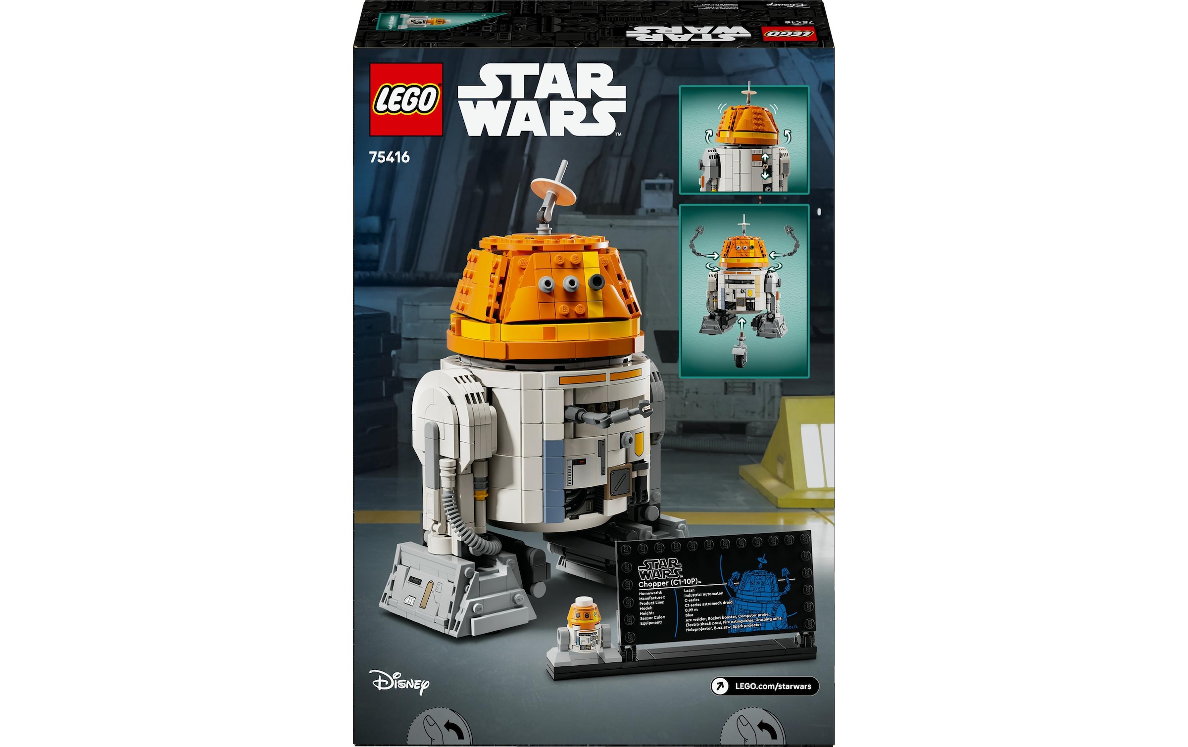 LEGO® Spielbausteine »Star Wars Astromech-Droide Chopper (C1-10P) 75416«, (1039 St.)
