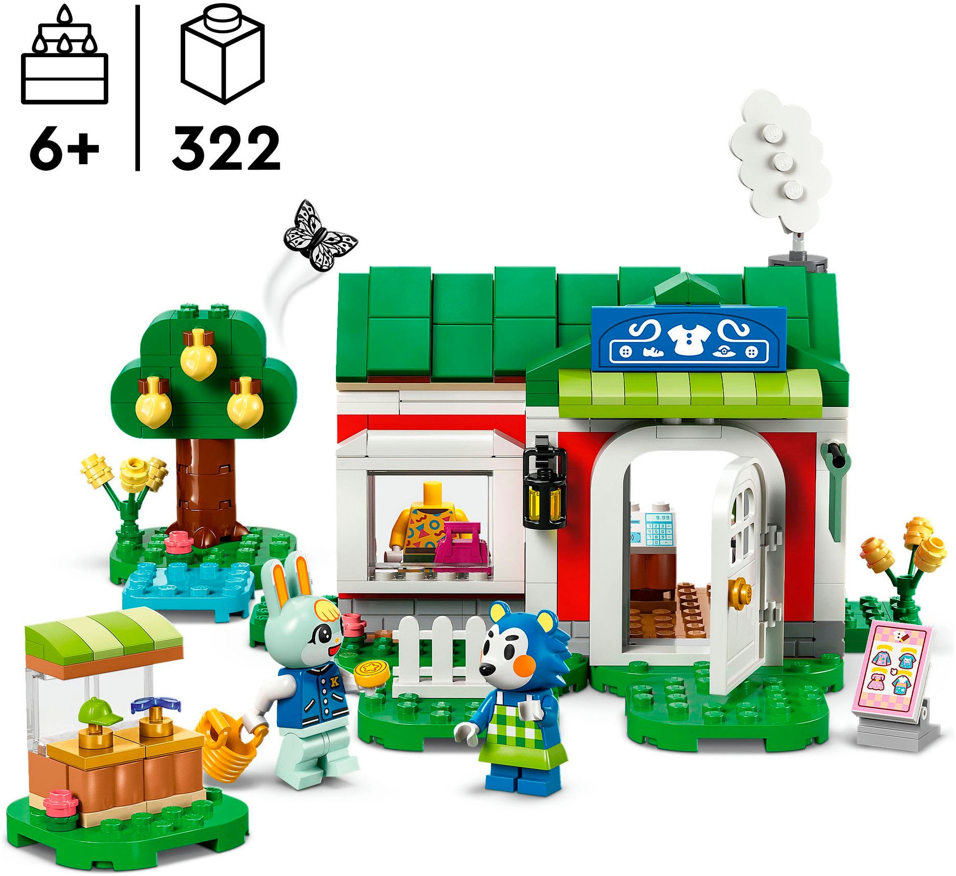 LEGO® Pions de construction »Die Schneiderei der Schneiderschwestern (77055), LEGO Animal Crossing« Made in Europe