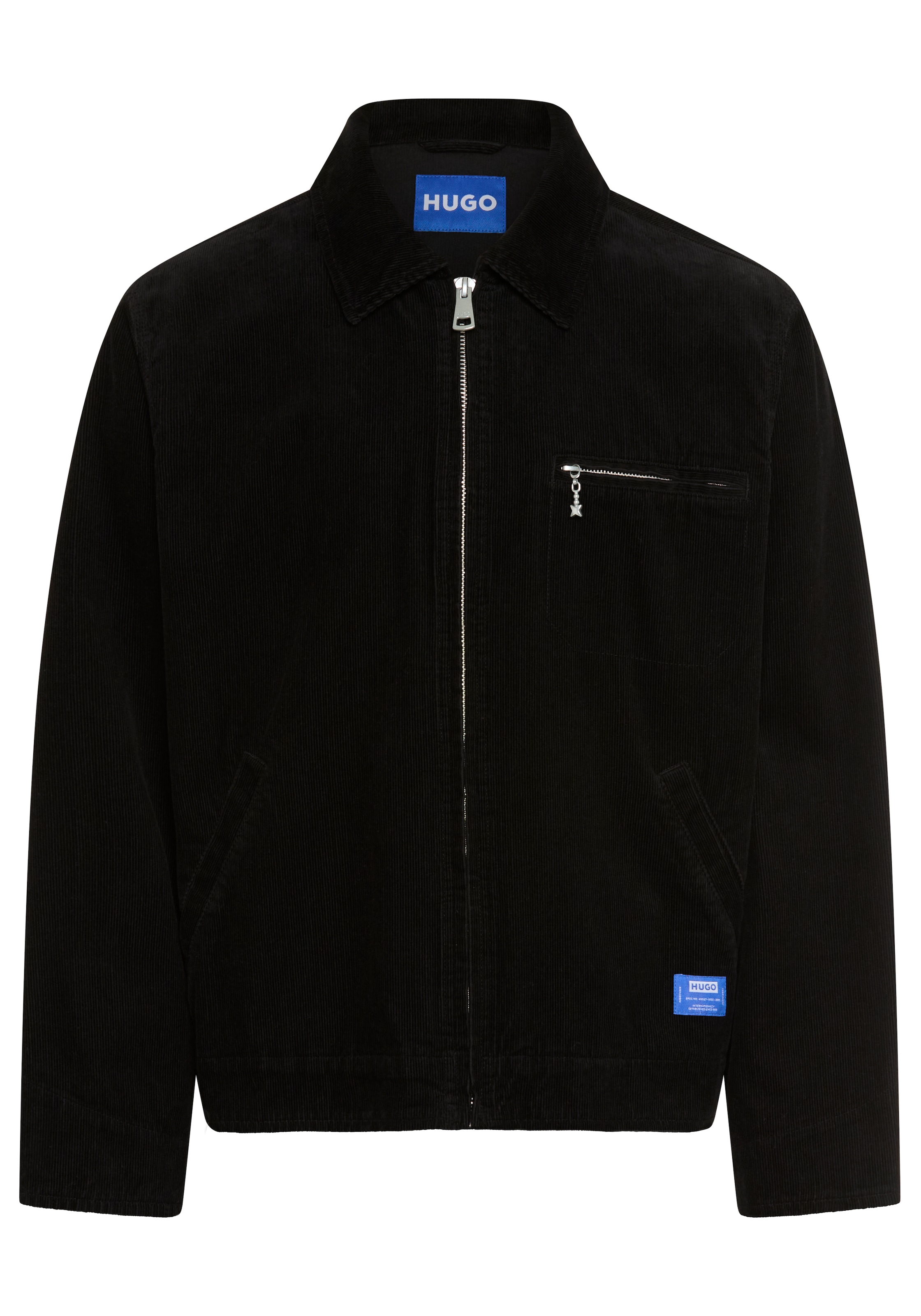 HUGO Veste en velours côtelé »Braxton264W1« avec col chemise