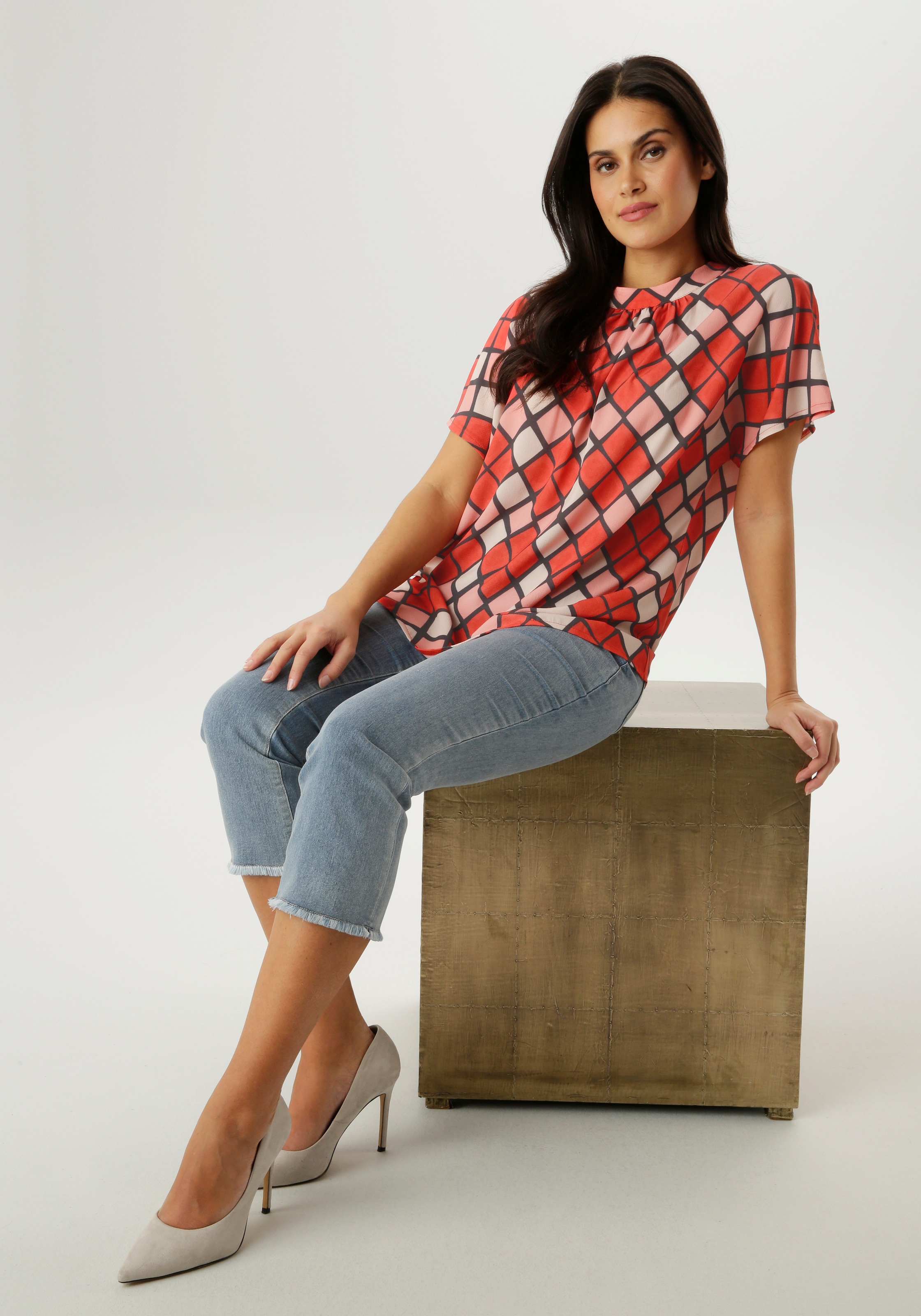 Aniston SELECTED Kurzarmbluse