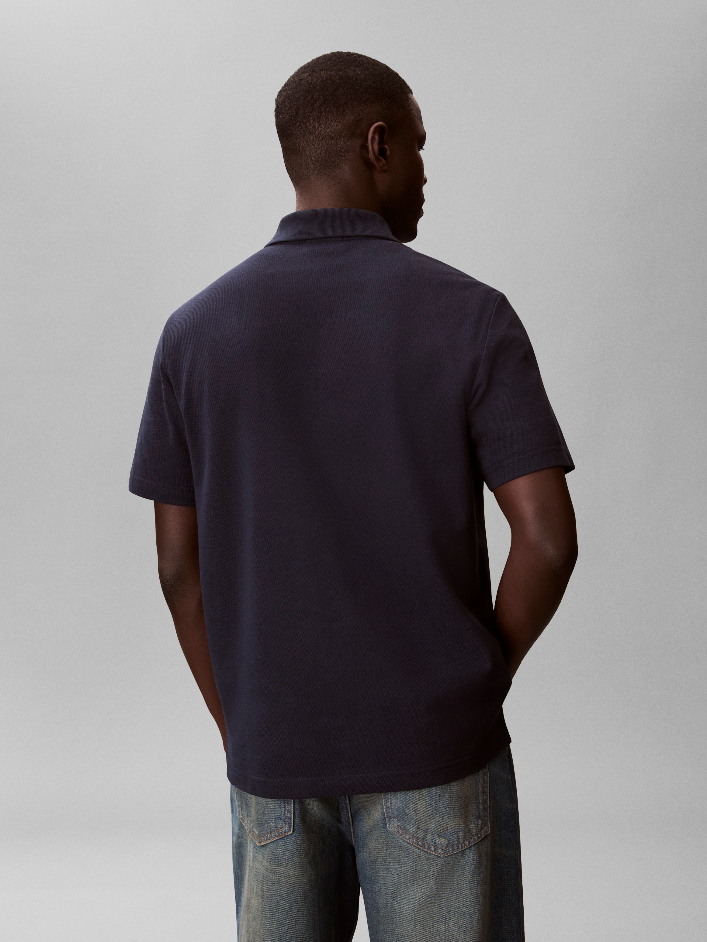 Calvin Klein Jeans Polo »EASY MONOLOGO CASUAL PIQUE« regular fit avec col polo