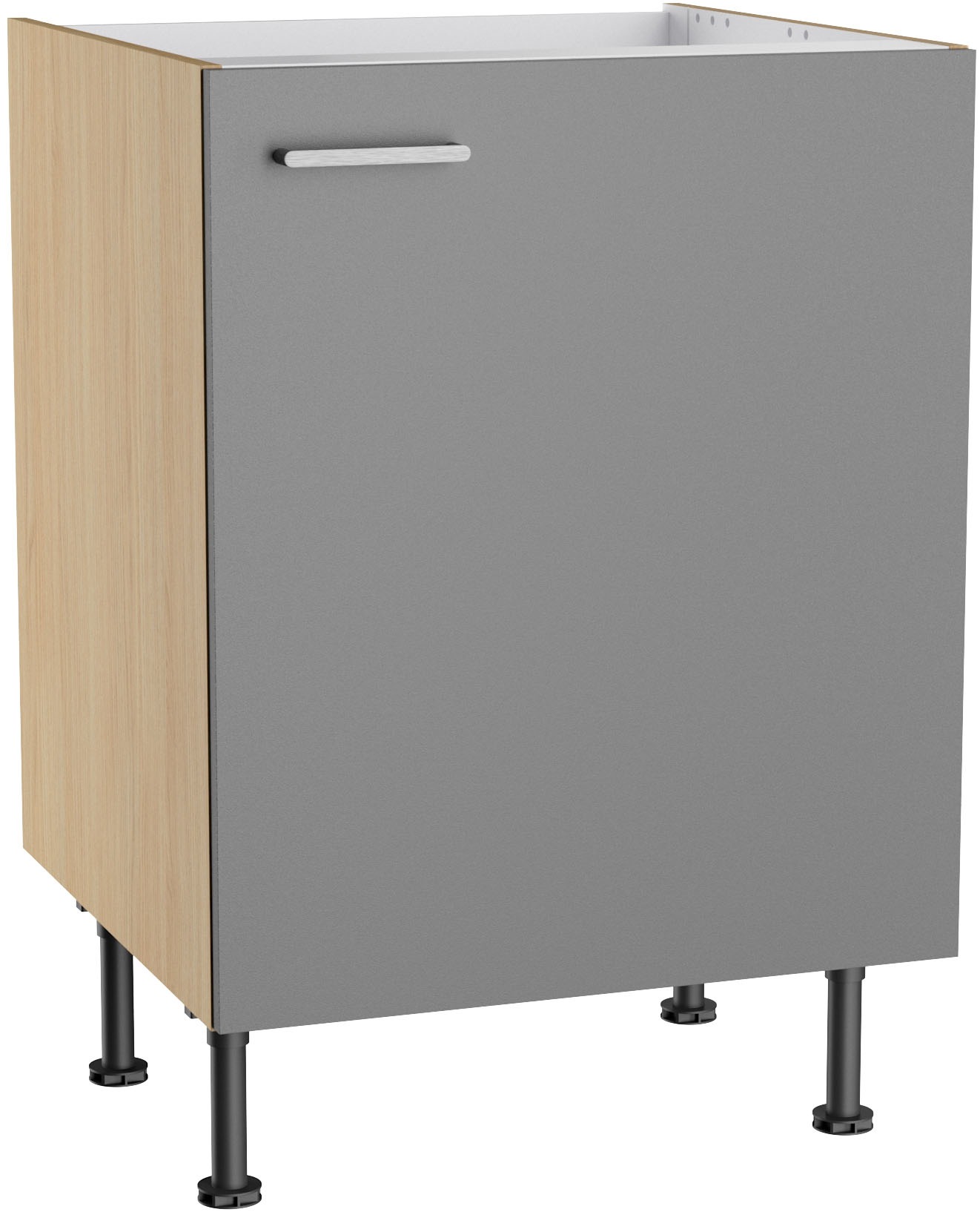 Image of KOCHSTATION Spülenschrank "KS-Lucy" Breite 60 cm, mit 1 Tür, höhenverstellbare Füsse, Soft-Close