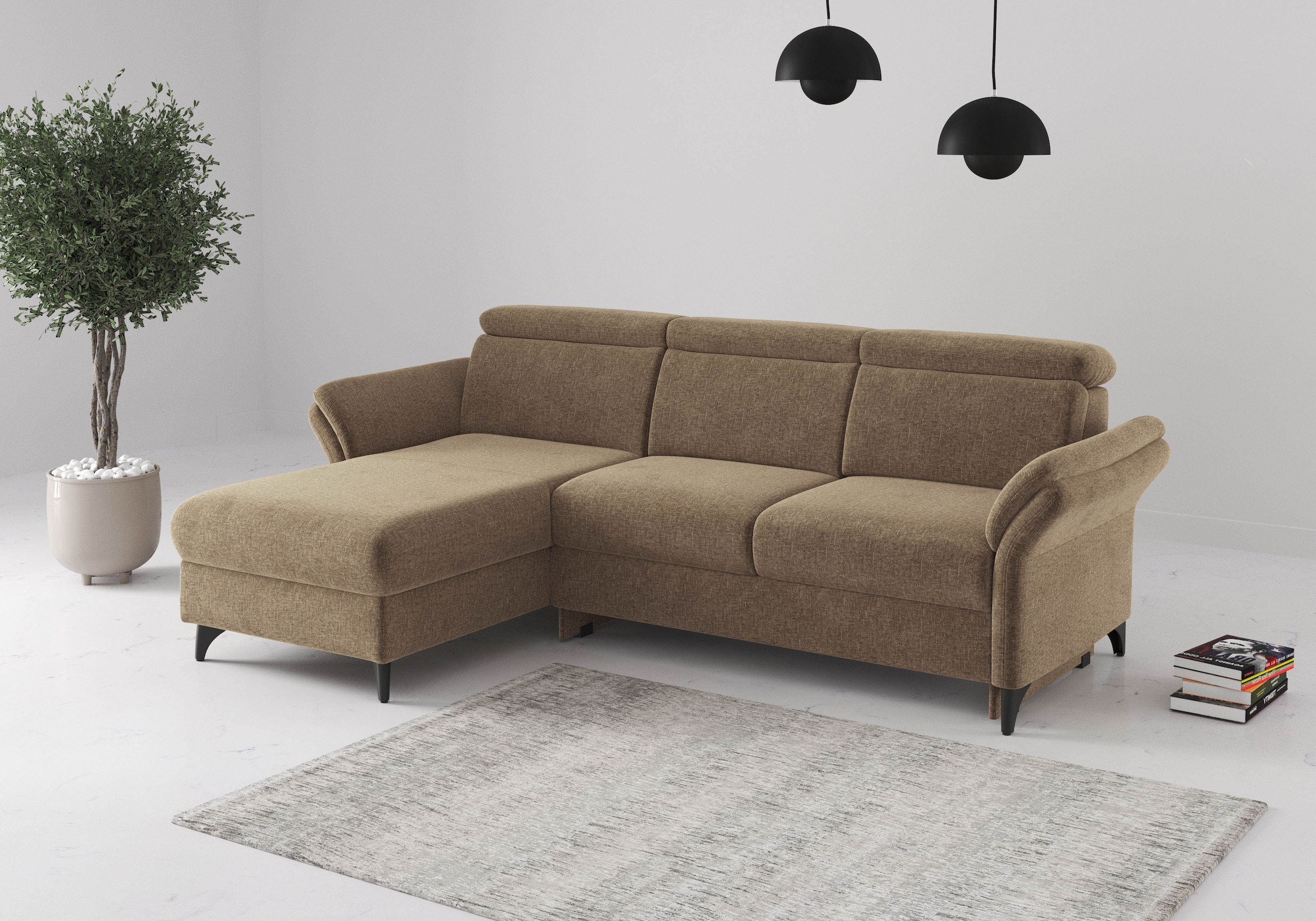 Image of sit&more Ecksofa "Glendale, L-Form" inkl. Kopfteilverstellung,wahlweise mit Vorziehsitz und Bettkasten