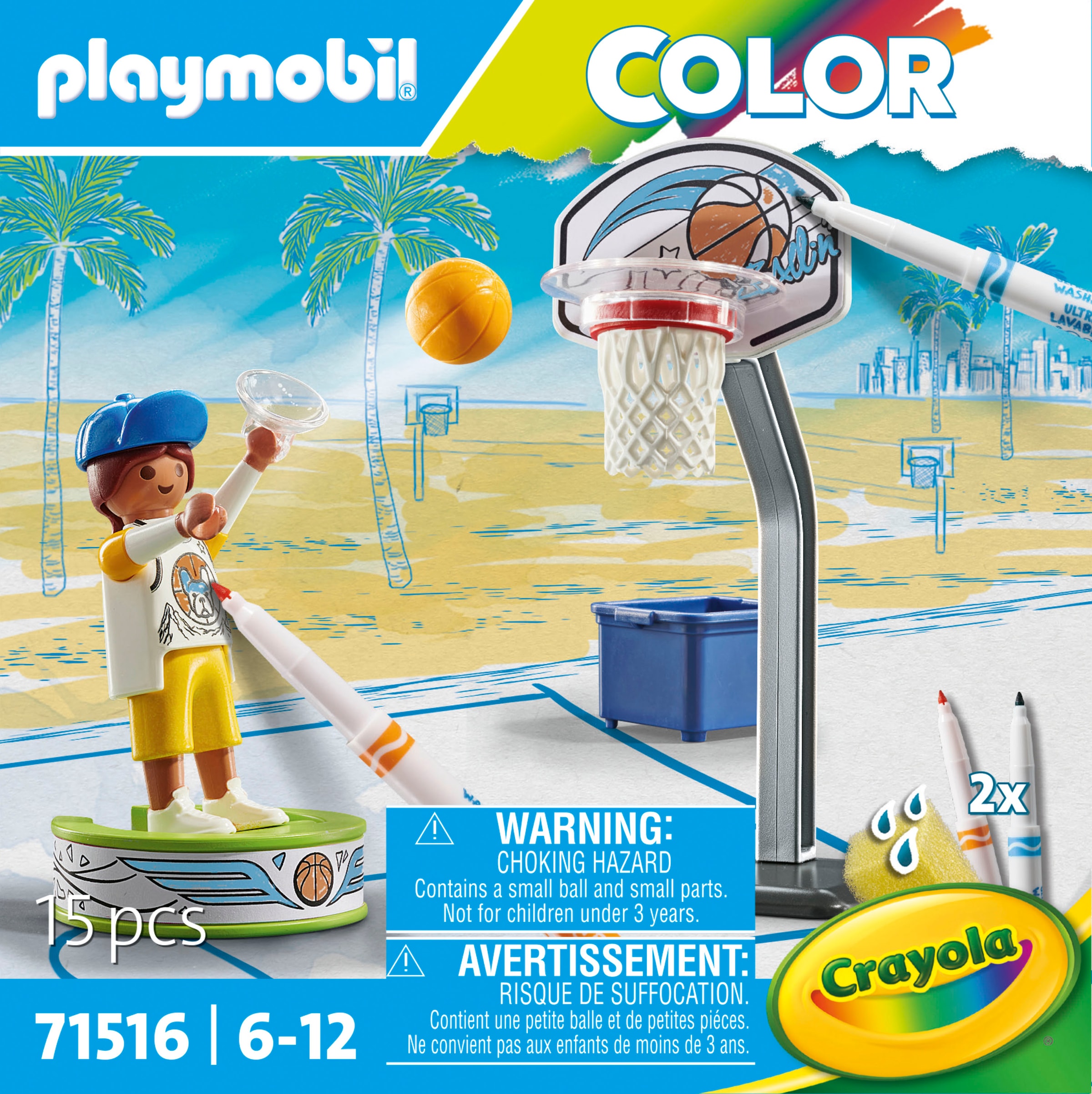 Playmobil® Jeu de construction »Skater mit Basketball (71516), Color« Made in Europe