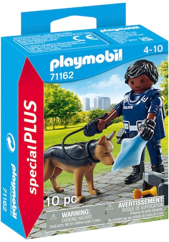 Konstruktions-Spielset »Polizist mit Spürhund (71162), Special Plus«