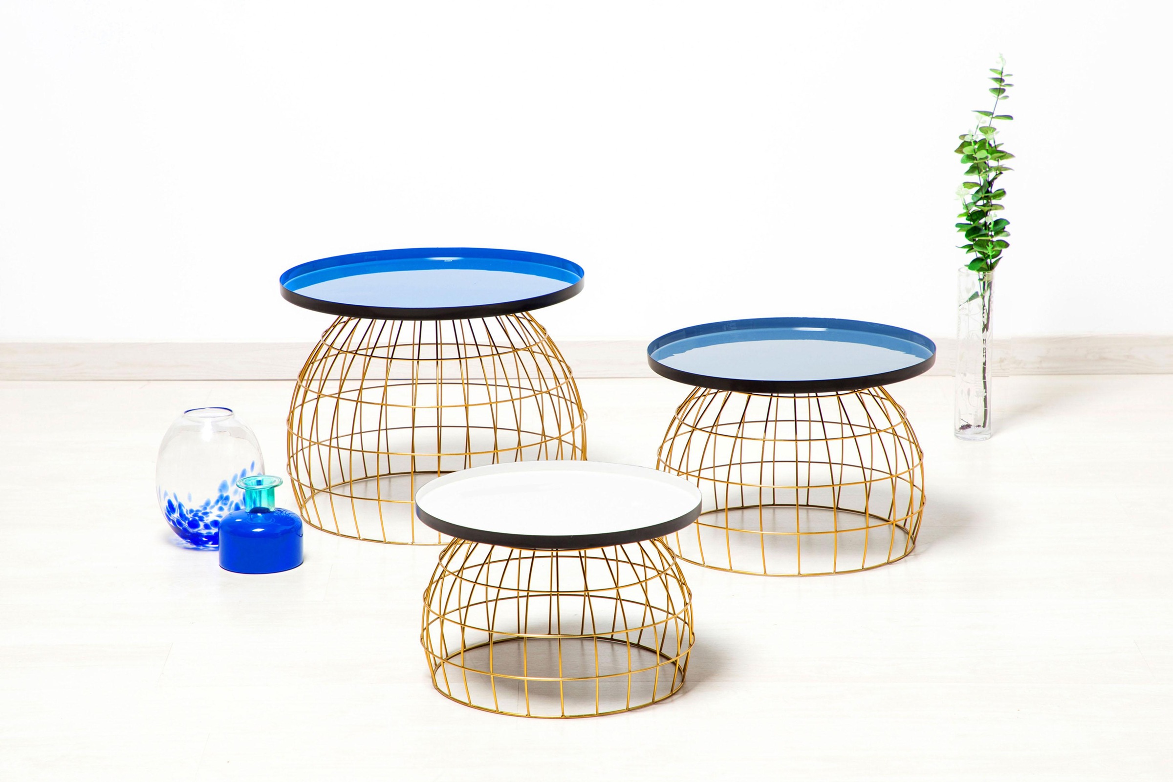 Image of Kayoom Beistelltisch "Laudatio Beistelltisch-Set, Beistelltische im 3er-Set,Gitteroptik" Set, 3 Stk. tlg. 3er-Set, vielfältig einsetzbar, aktuelle Farben