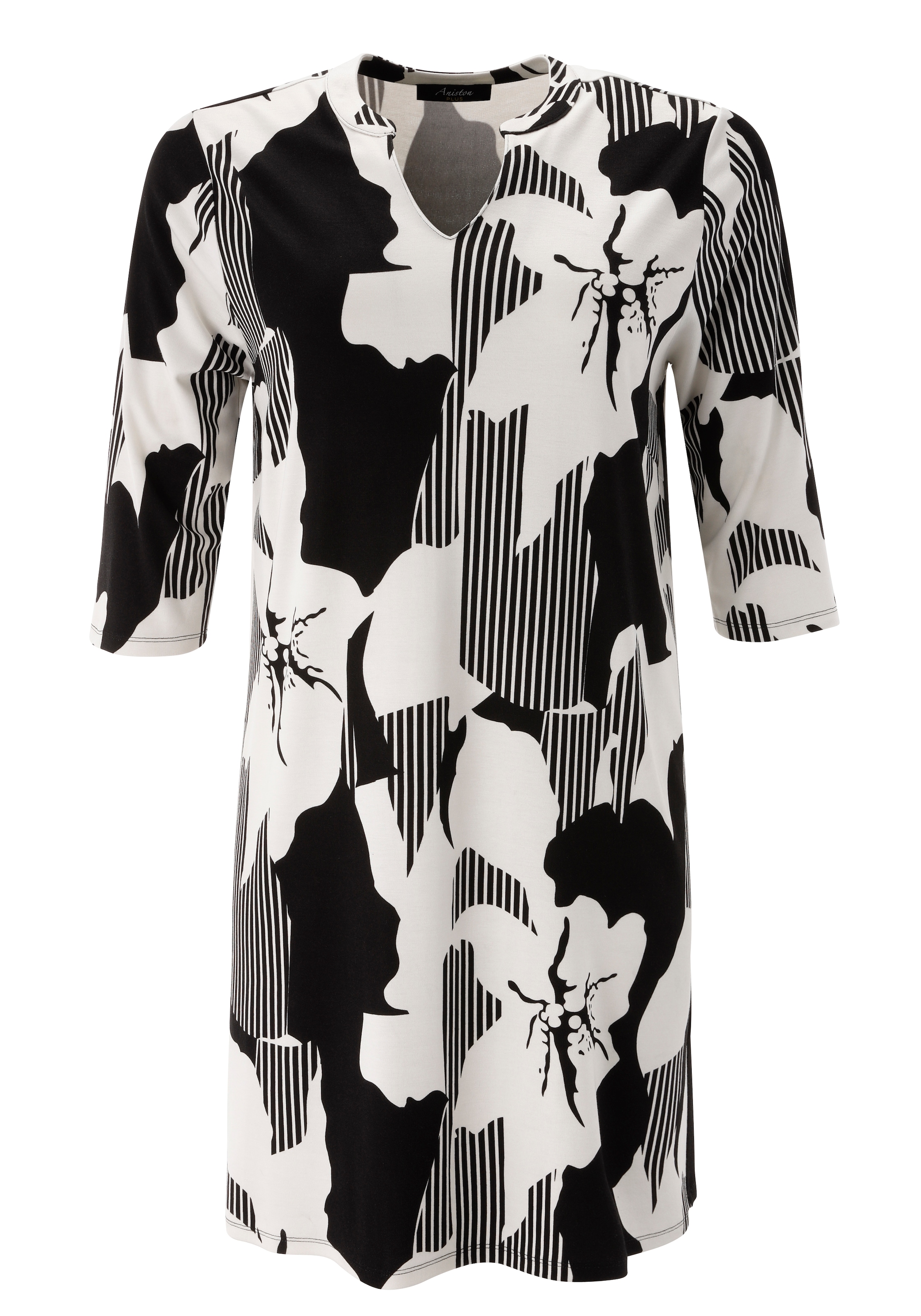 Aniston PLUS Robe en jersey elastisches Jersey-Kleid - NEUE KOLLEKTION