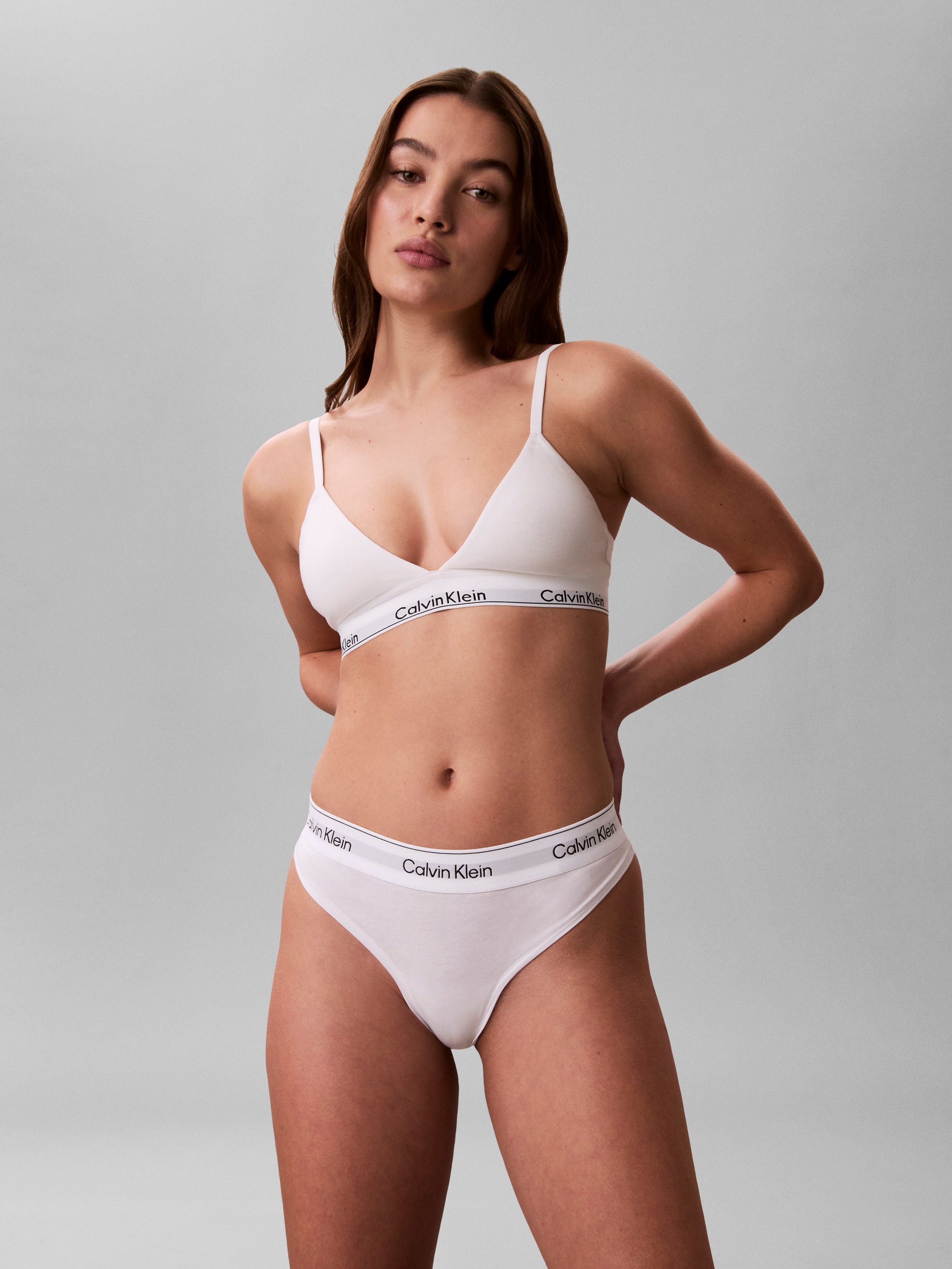 Calvin Klein Underwear Tanga »THONG 2PK« Packung, 2er-Pack,  Körpernahe Passform mit elastischem Bund