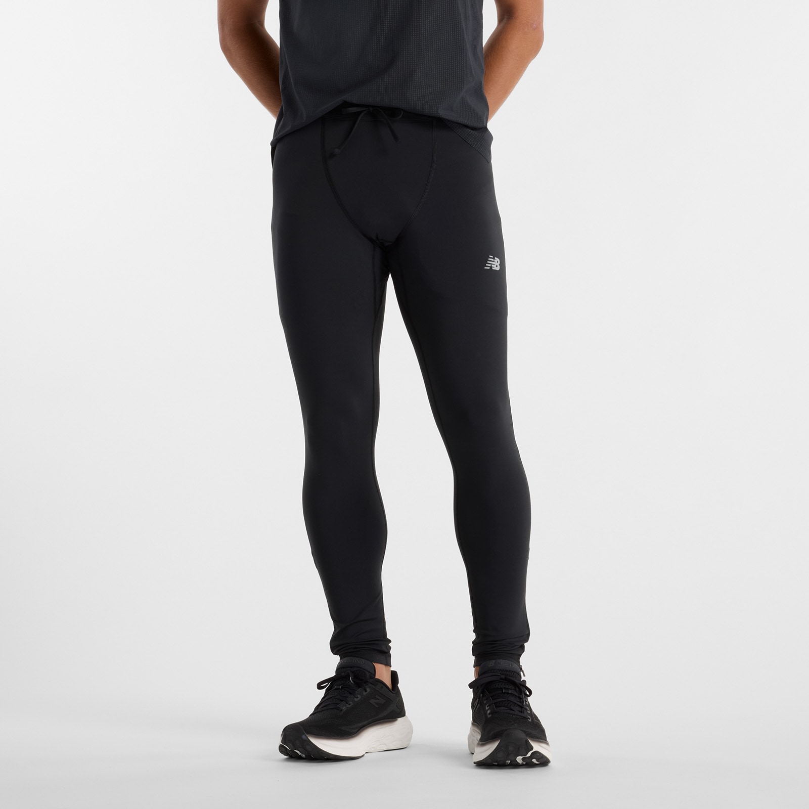 Image of New Balance Lauftights "Sleek Tight" sportlicher Stil, atmungsaktives Material, mit Elasthan