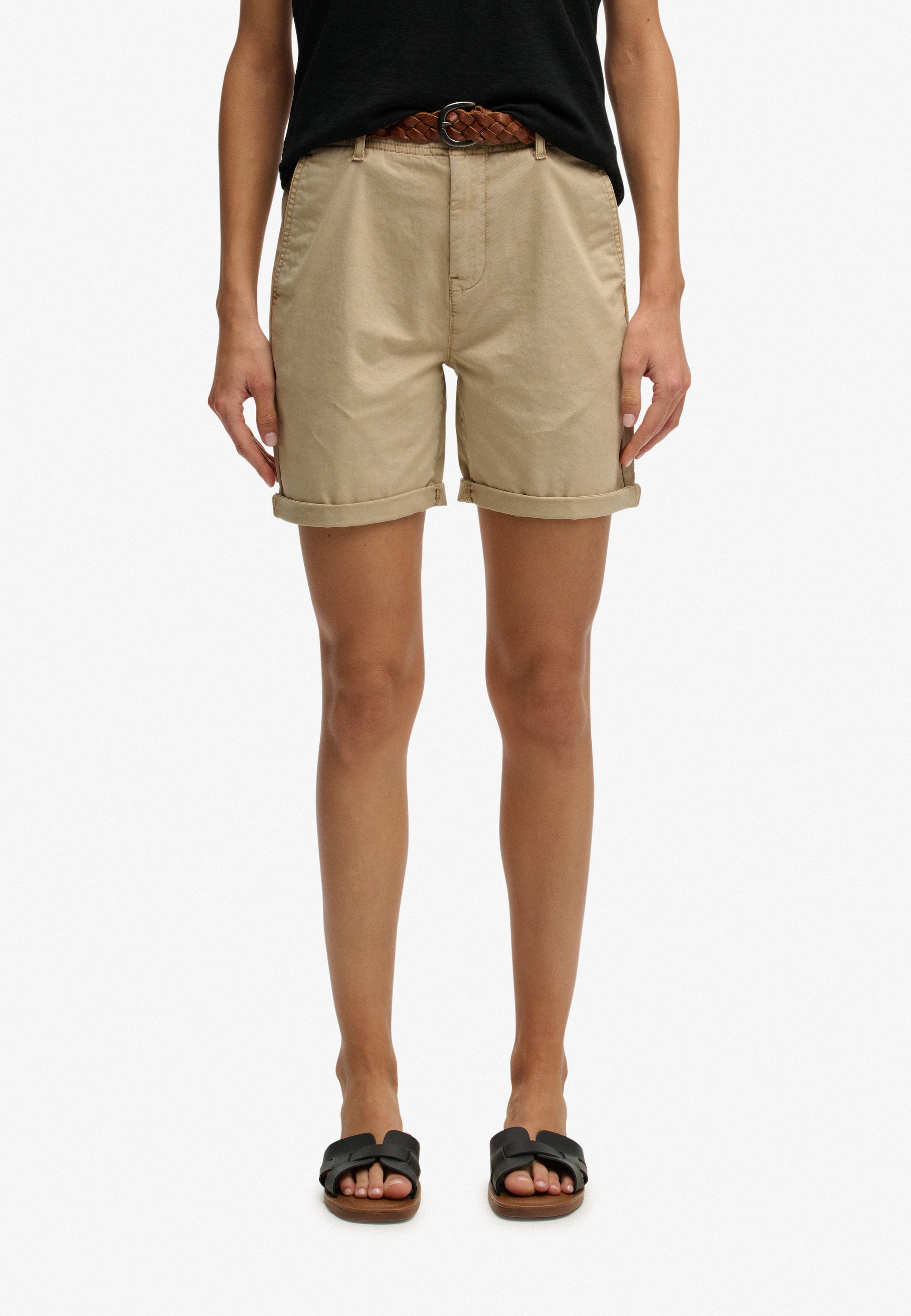 Image of Superdry Shorts "CHINO SHORT" aus Baumwollmischung, mit Elasthan, Regular Fit, pflegeleicht