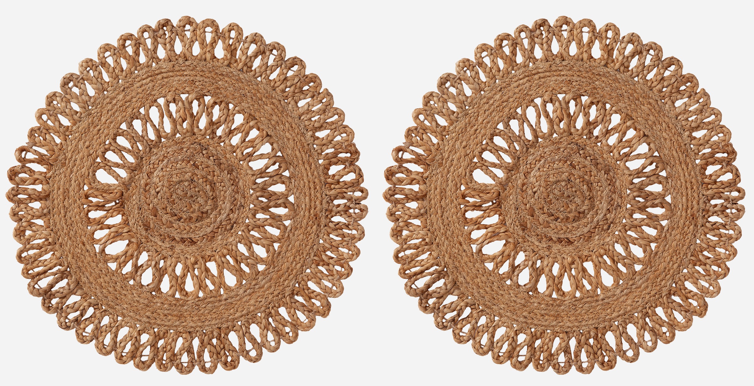 Image of GOODproduct Platzset "Aimka" Handgefertigt, 35x35, rund, aus natürlicher Jute, Bestseller