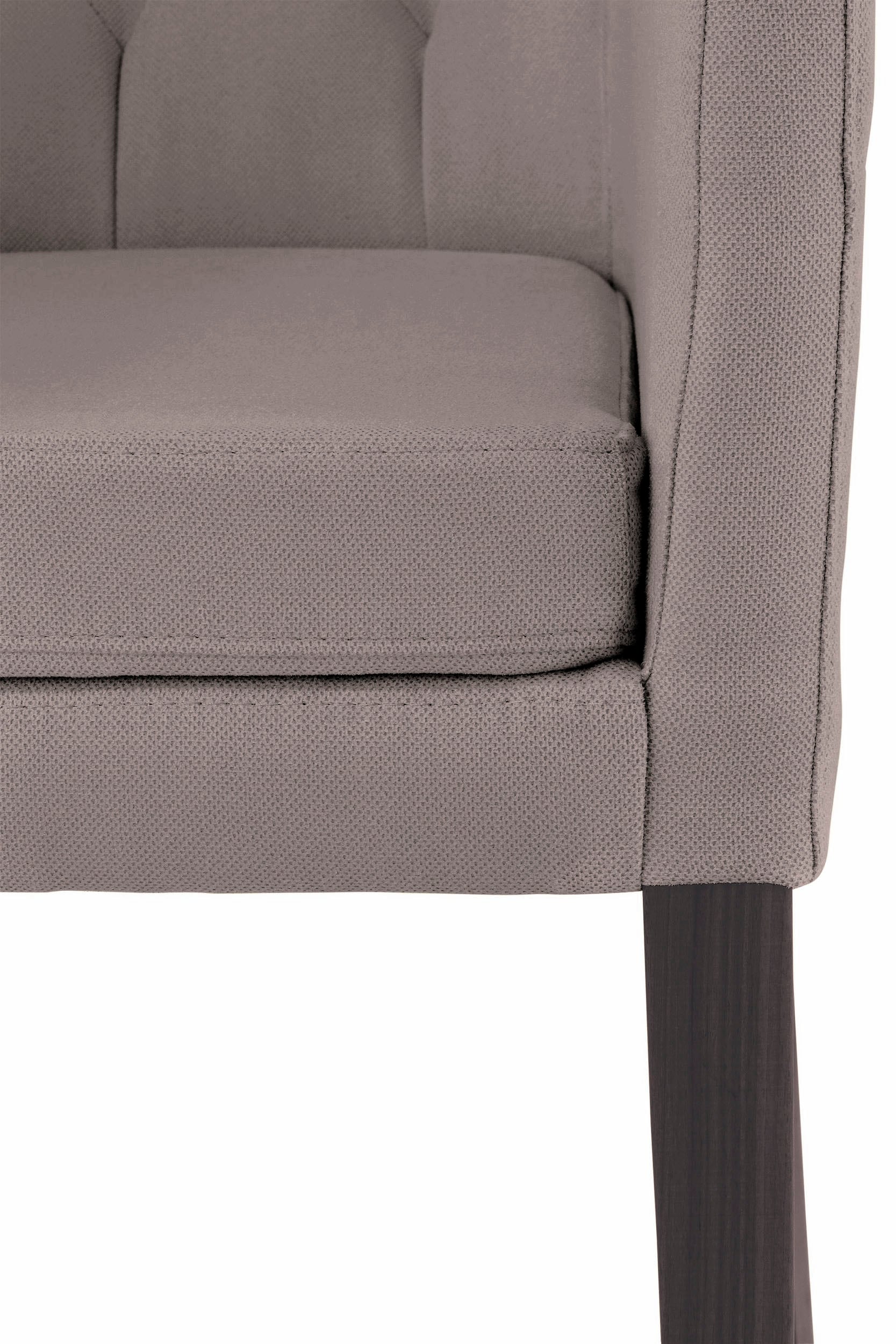 Home affaire Chaise avec accoudoirs »Colorado« () 1 cuisBeine aus massiver Buche, wengefarben lackiert