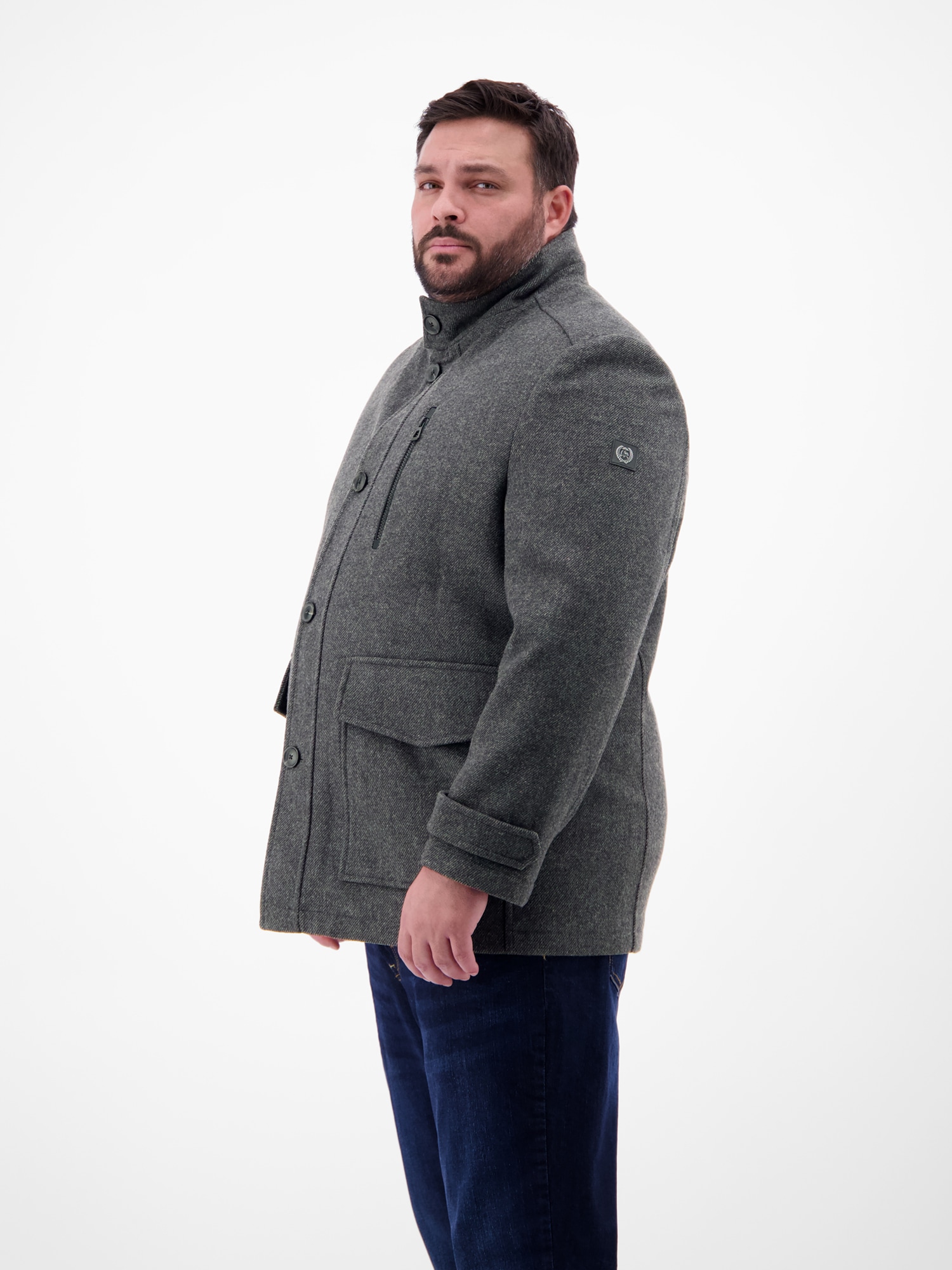 LERROS Manteau en laine »Kurzmantel für Herren in Grossen Grössen«