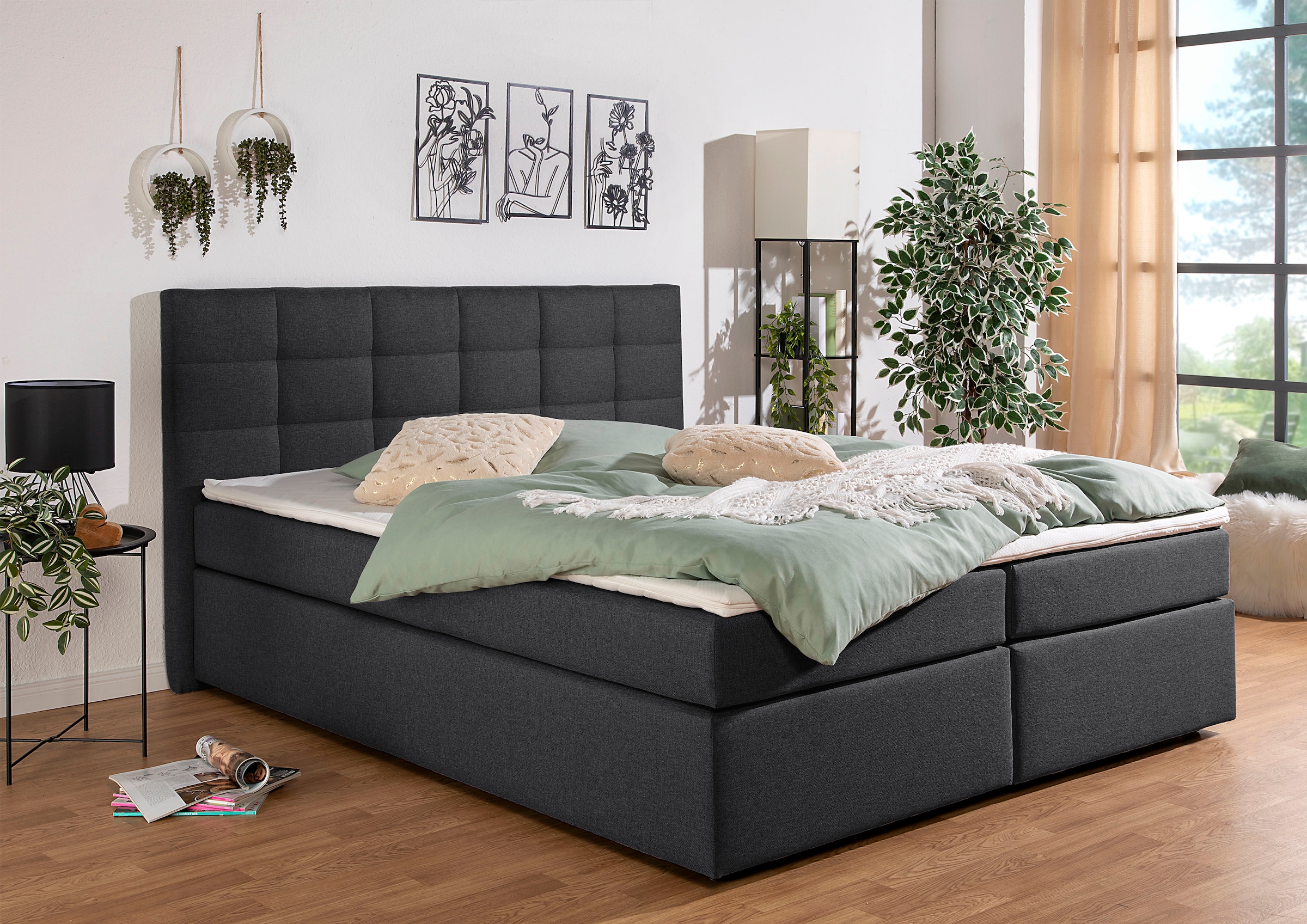 Home affaire Boxbett »Ovalo« wahlweise mit Bettkasten, in H2, H3 & H4 erhältilich