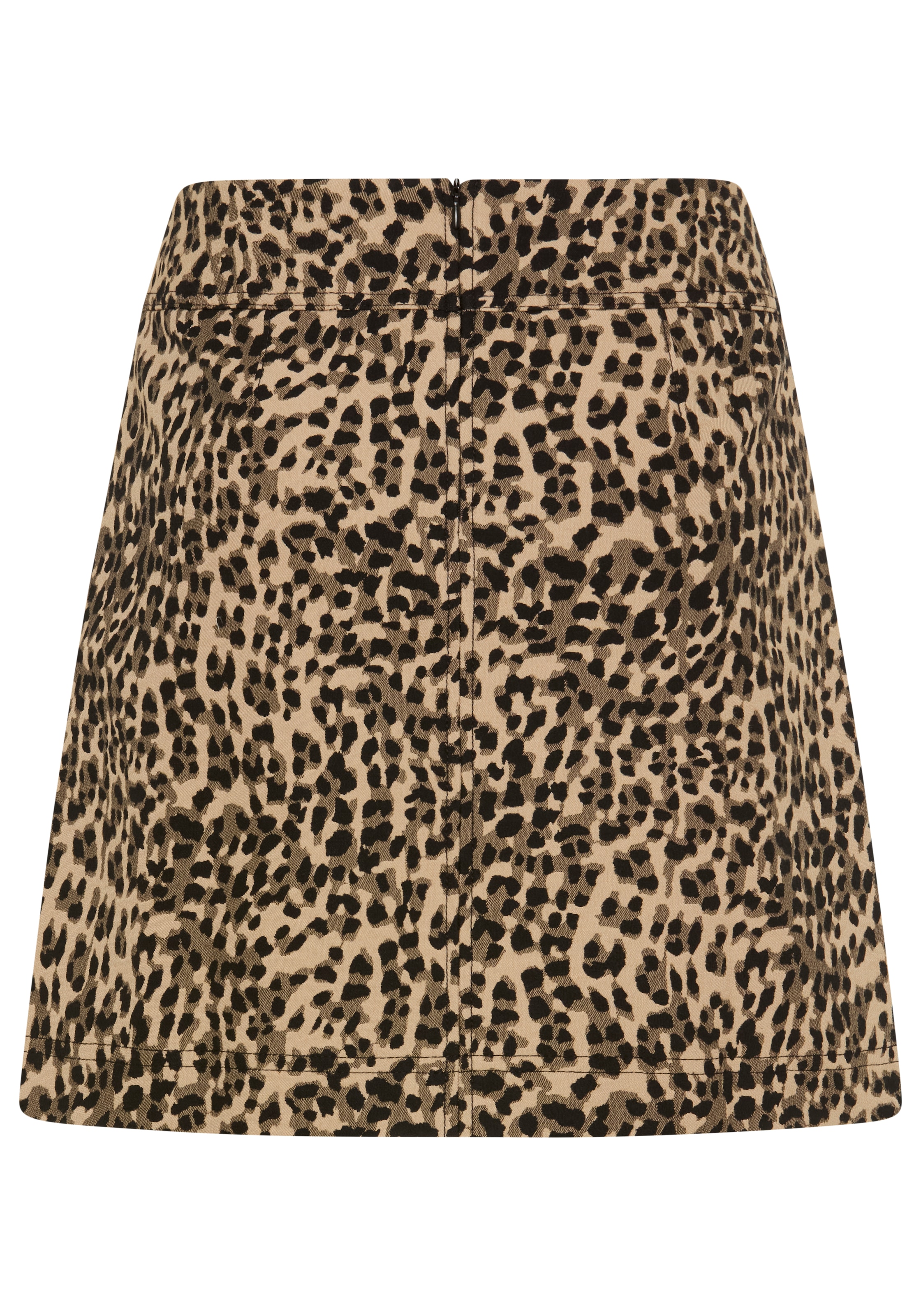 BOSS ORANGE Minijupe »Vakily Premium Damenmode« en tissu jacquard élastique à motif léopard