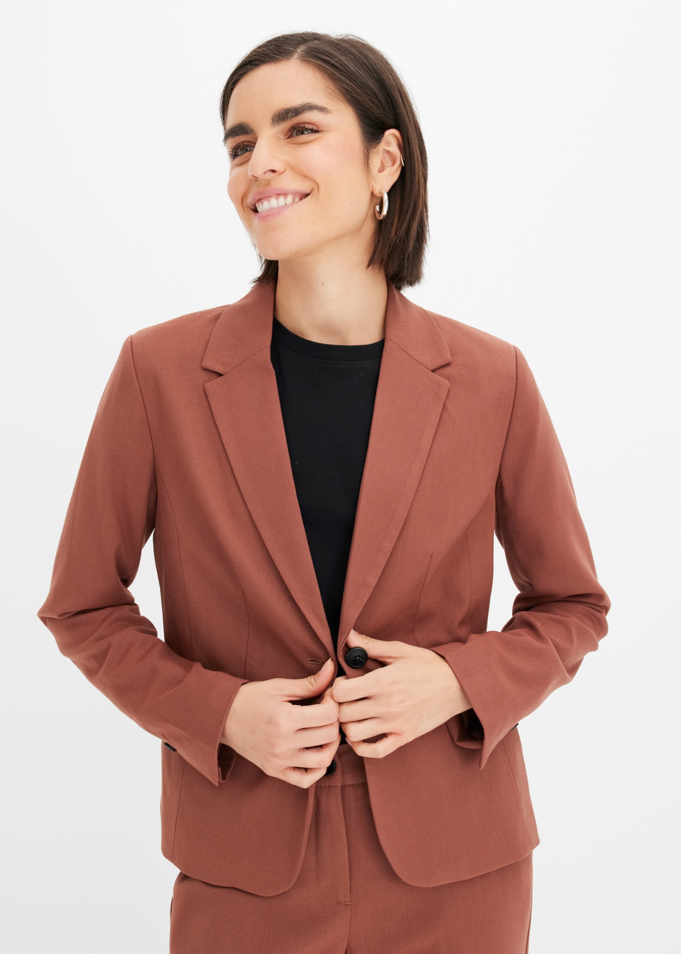 bonprix Jackenblazer »Blazer« festlicher Stil, schmale Passform, mit Paspeltaschen