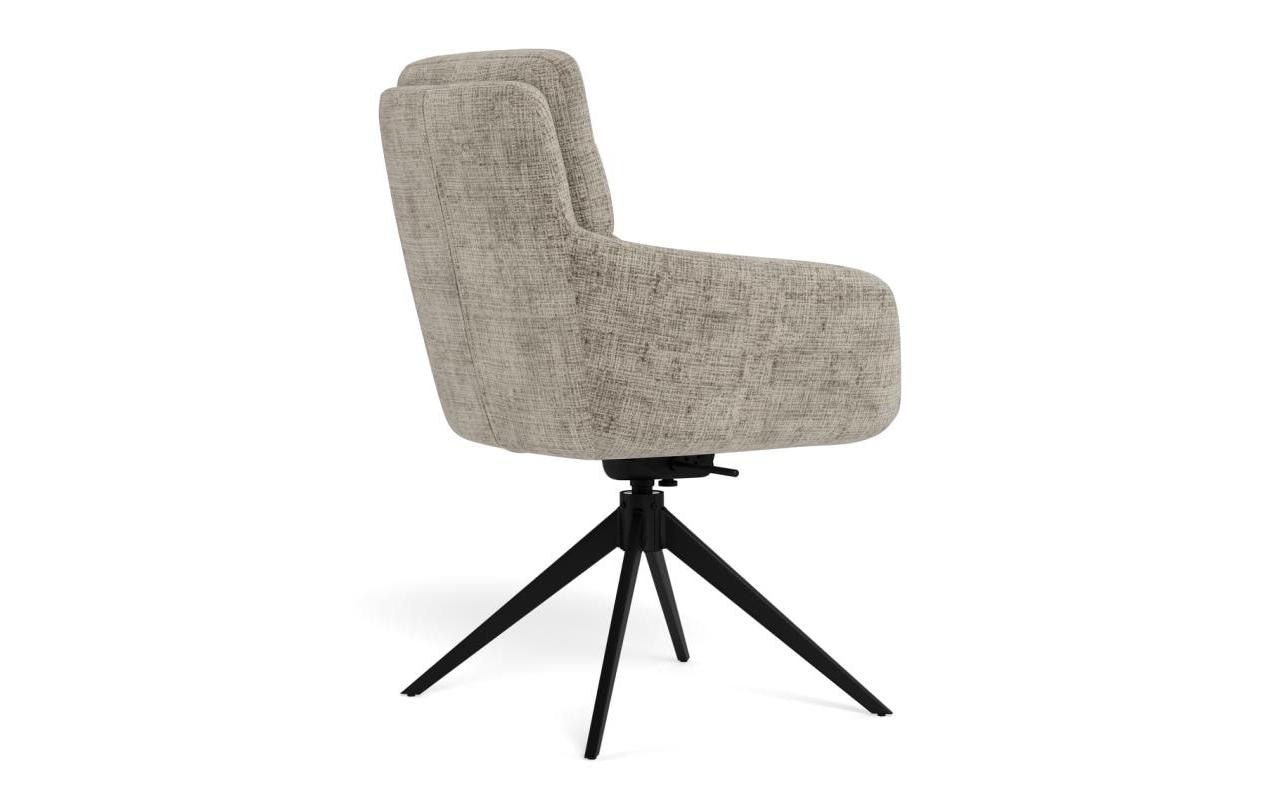 AC Design Esszimmerstuhl »Roger, Polsterstuhl, Stuhl, 2er-Set« (Set) 2 Stk.grauer Stoff, Armlehnen, Polsterung, Dreh- & Kippfunktion, FSC™